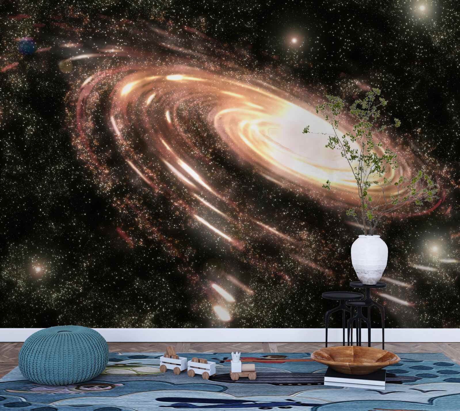 Fotobehang sterrenstelsel in de ruimte