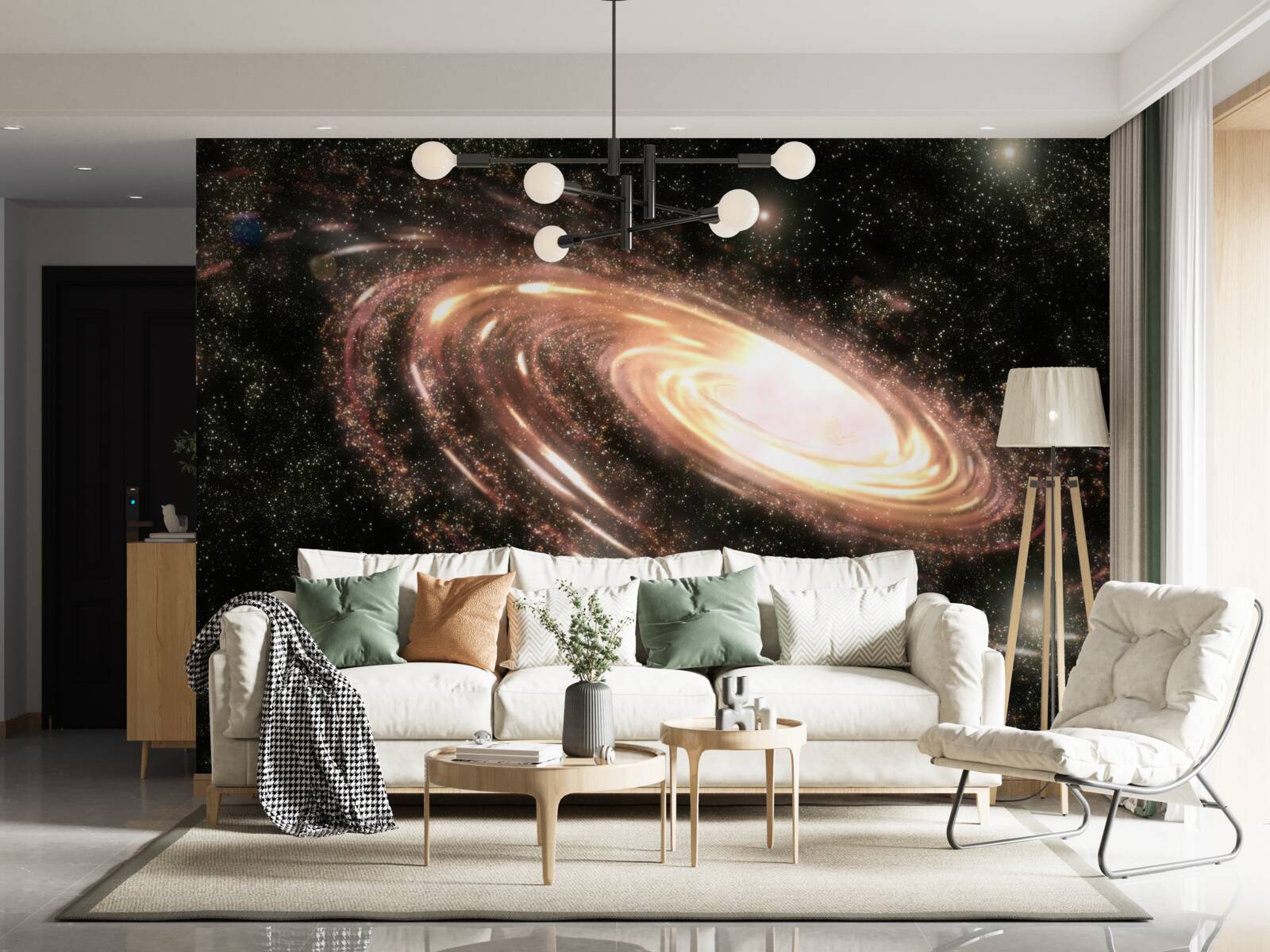 Fotobehang sterrenstelsel in de ruimte