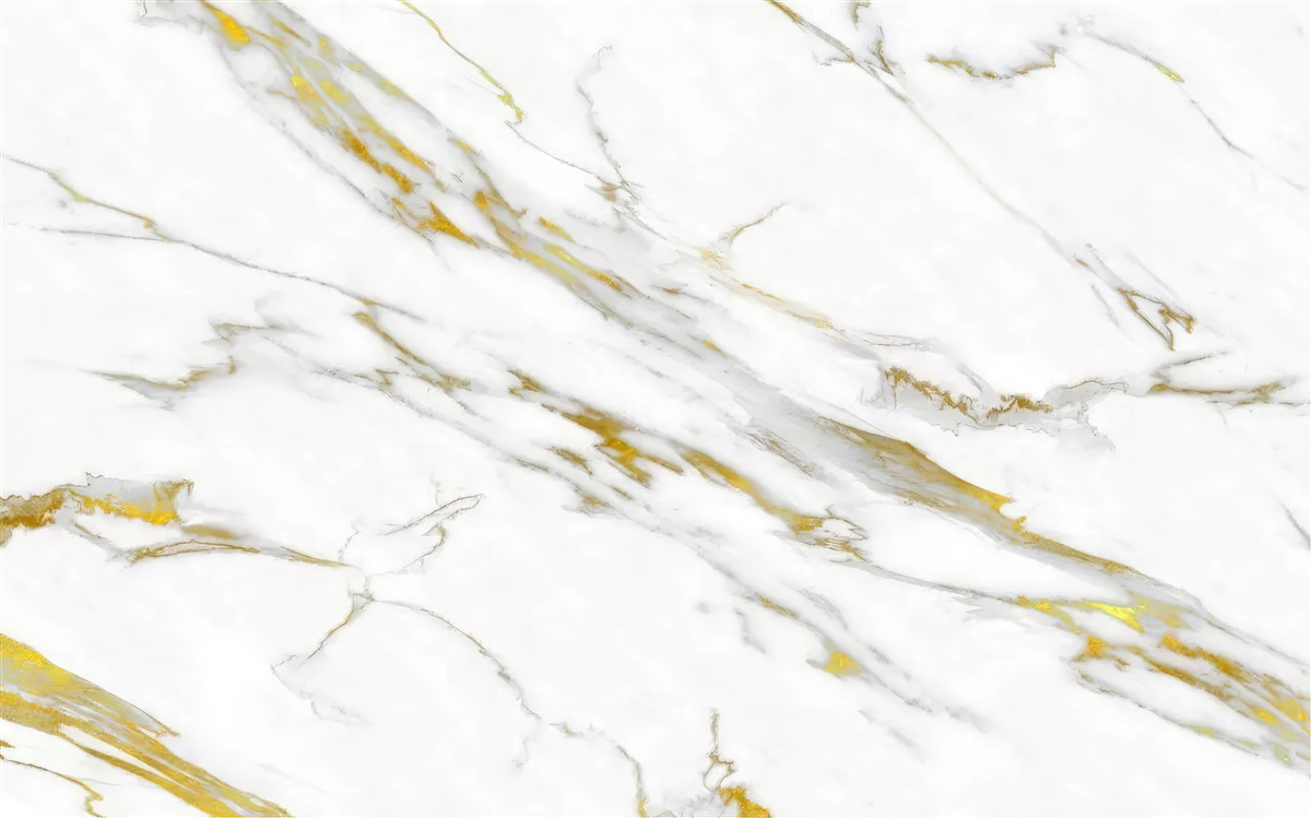 Fotobehang witte achtergrond met gouden lijnen