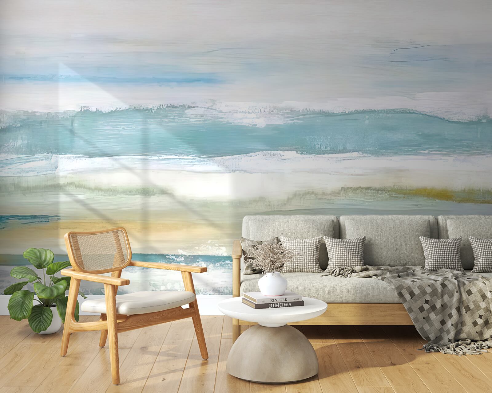 Fotobehang veelkleurige abstracte strepen