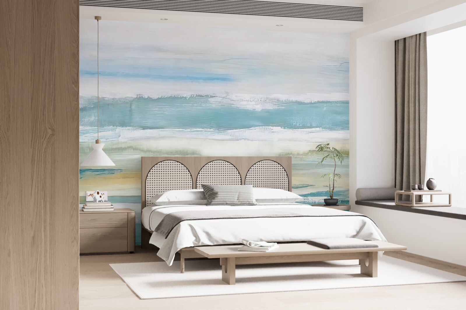 Fotobehang veelkleurige abstracte strepen