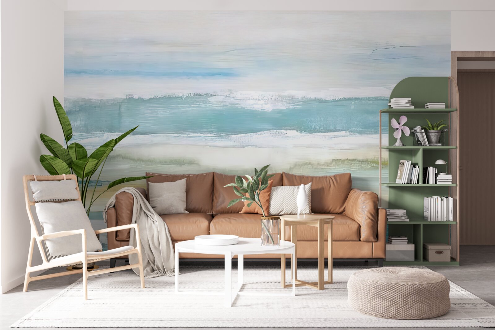 Fotobehang veelkleurige abstracte strepen