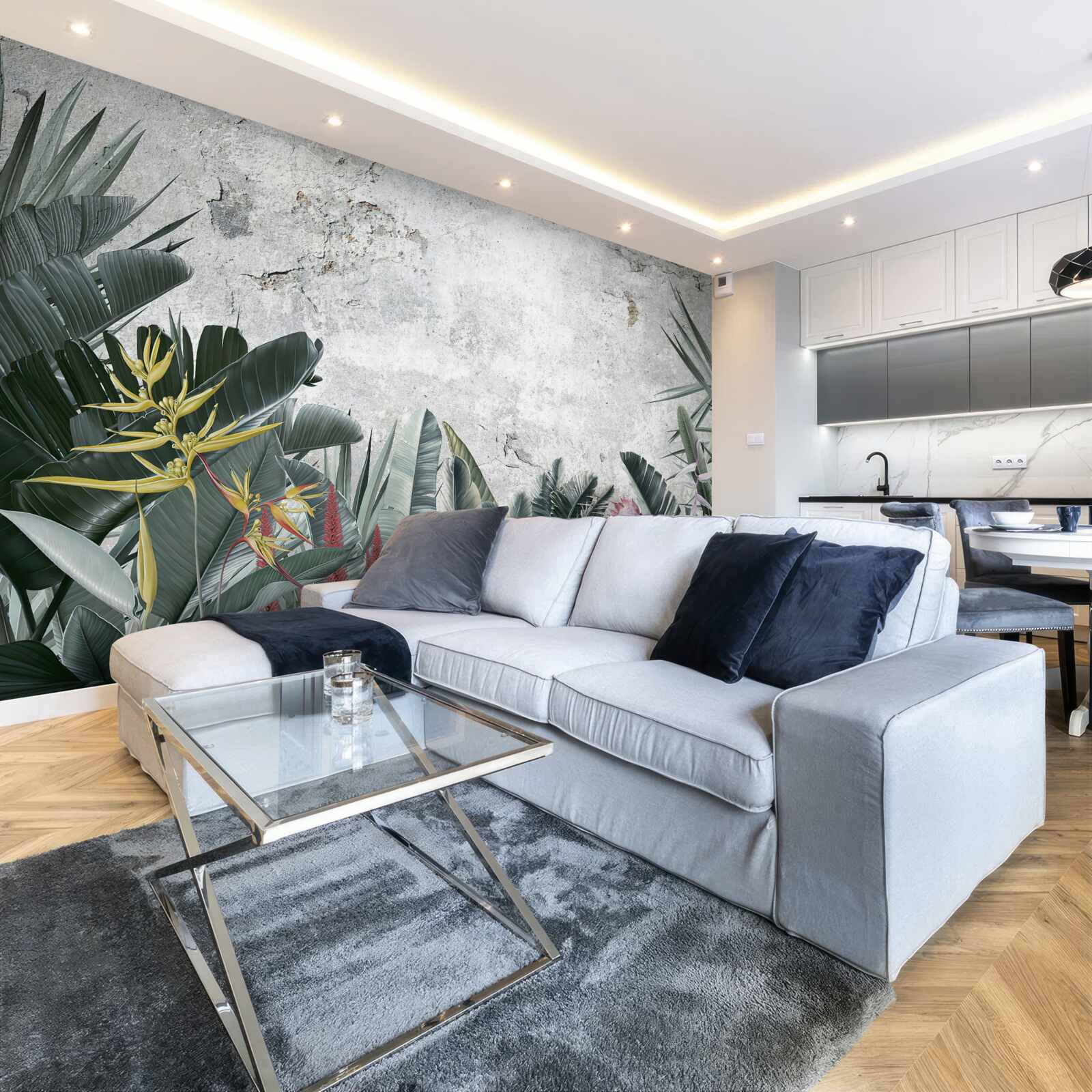 Fotobehang diverse tropische groengebieden