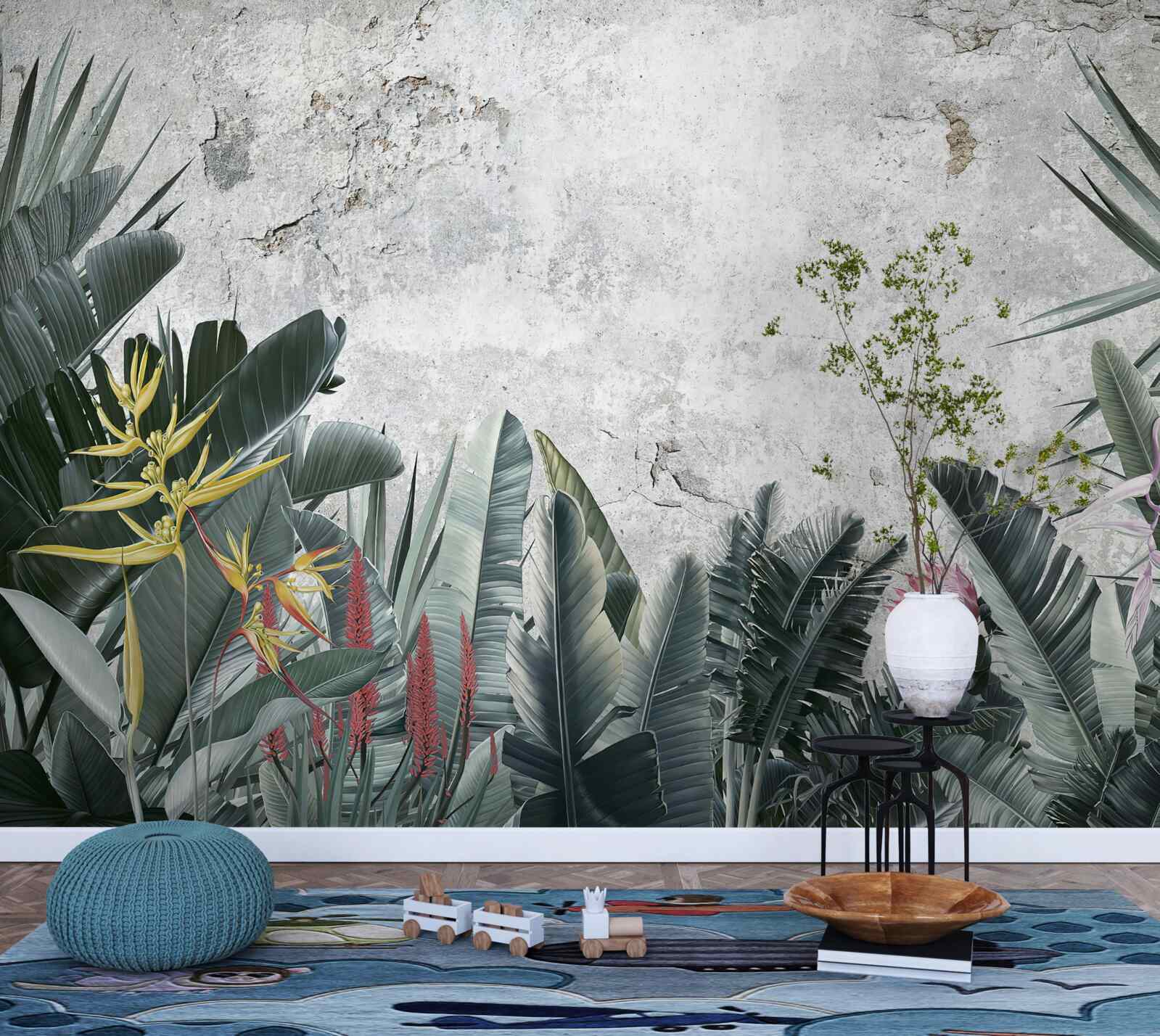 Fotobehang diverse tropische groengebieden