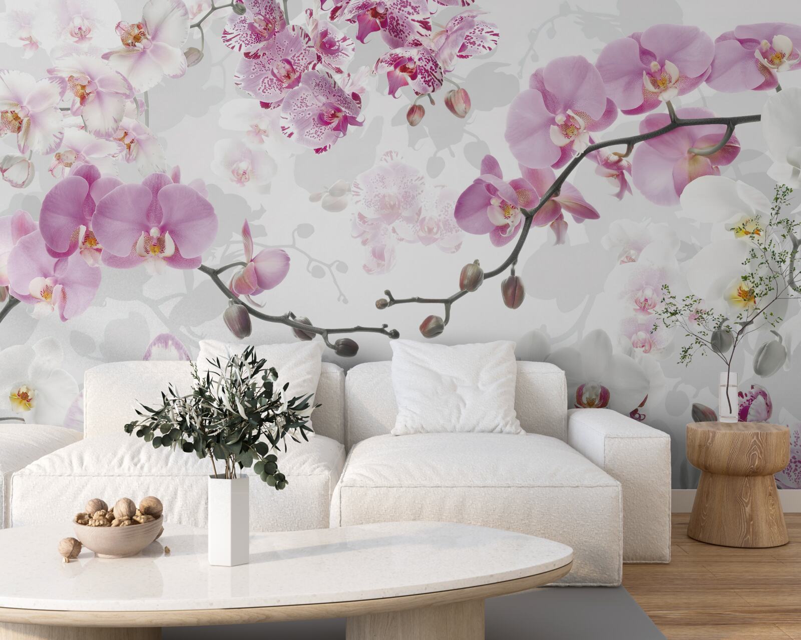 Fotobehang orchideeën takken
