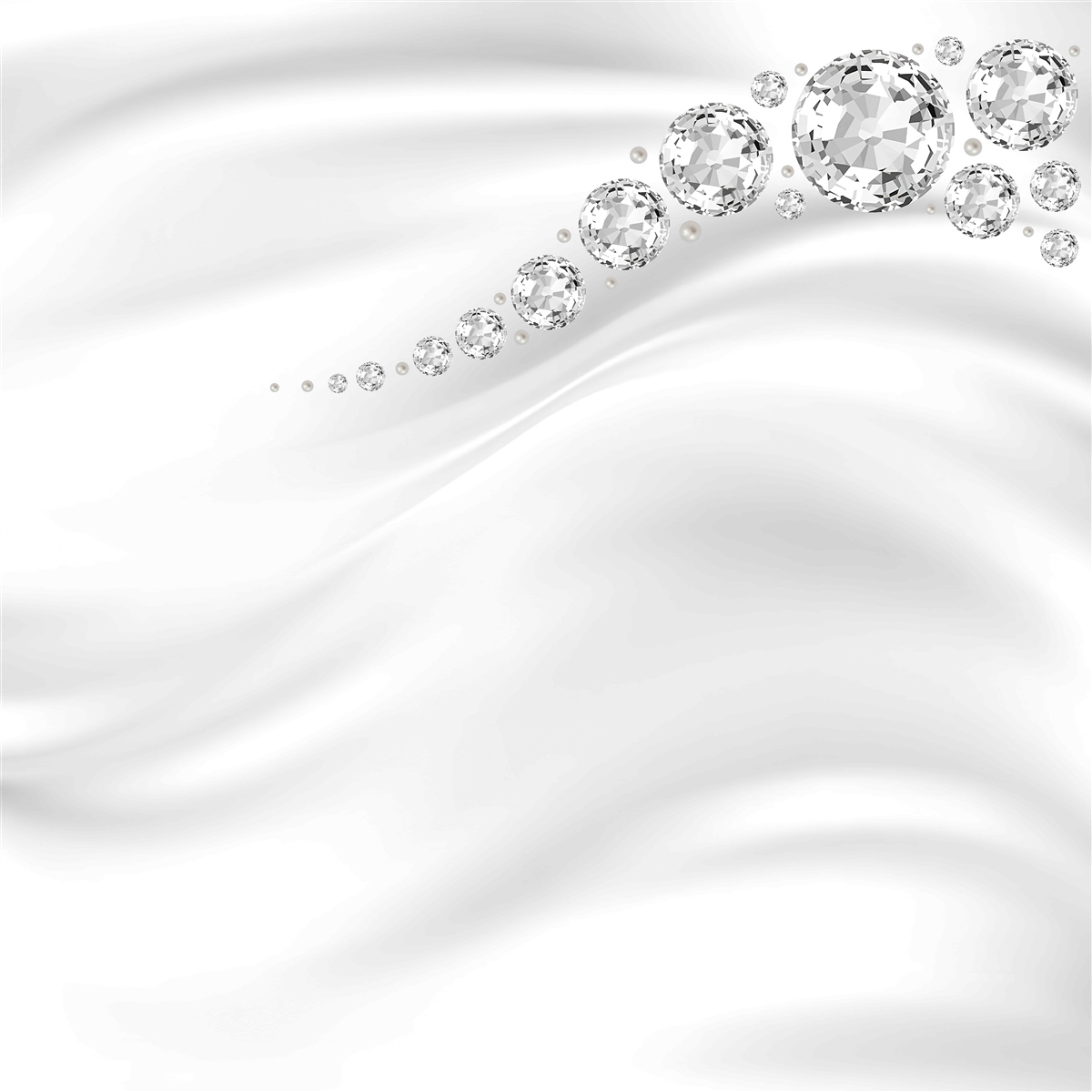 Fotobehang besneeuwde golven en kostbare mineralen