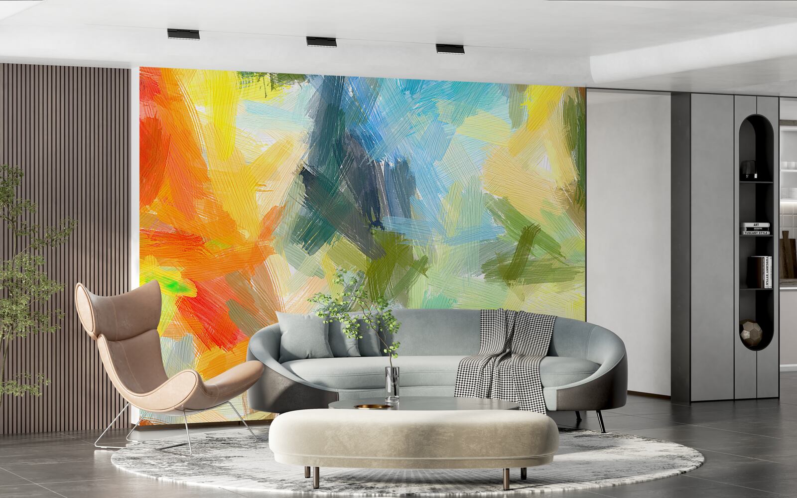 Fotobehang afbeelding in verschillende kleuren