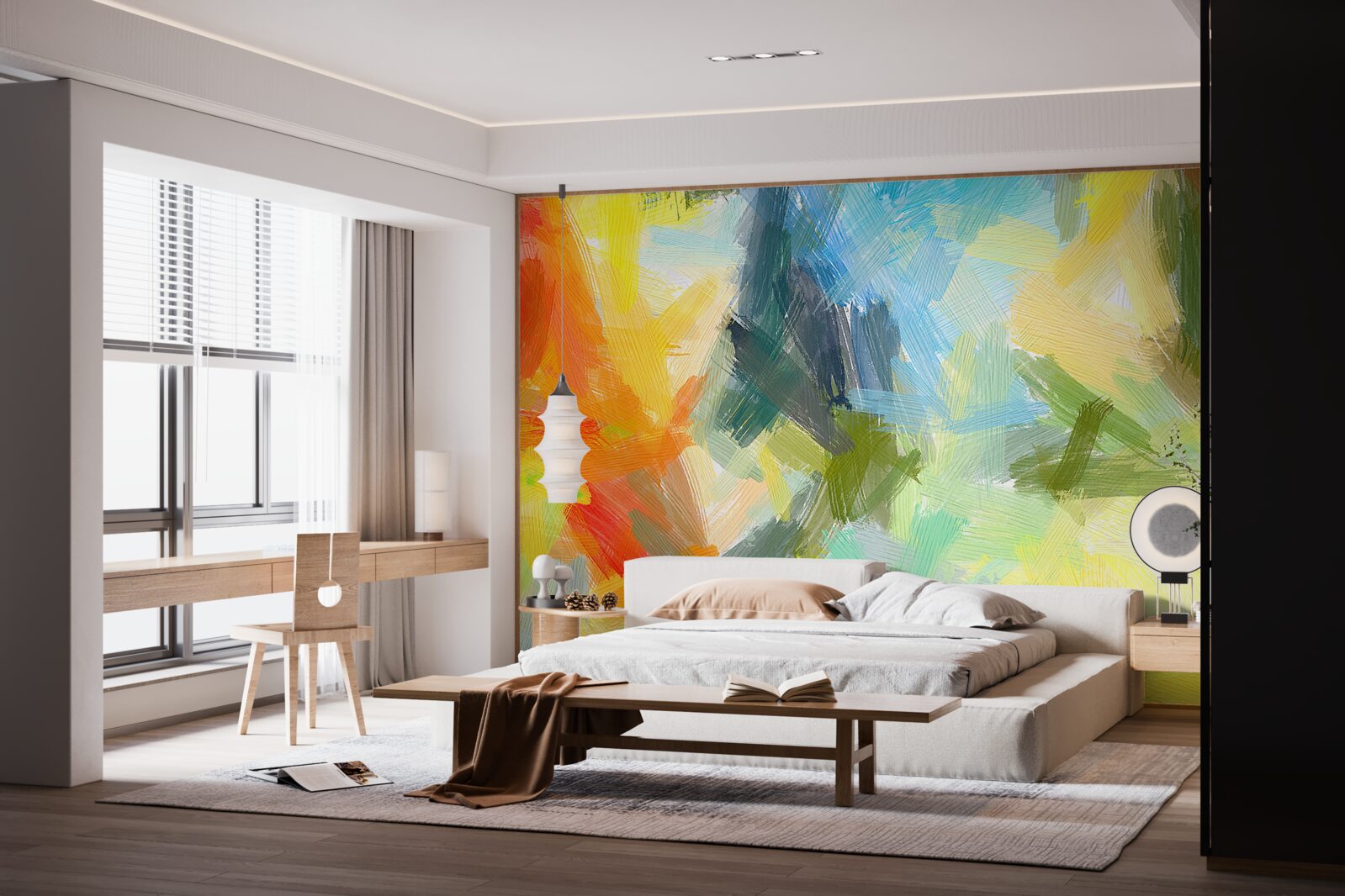 Fotobehang afbeelding in verschillende kleuren