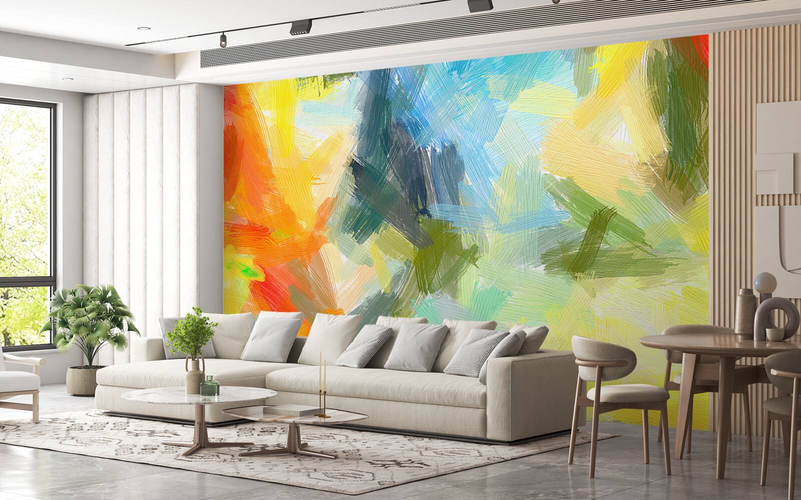 Fotobehang afbeelding in verschillende kleuren