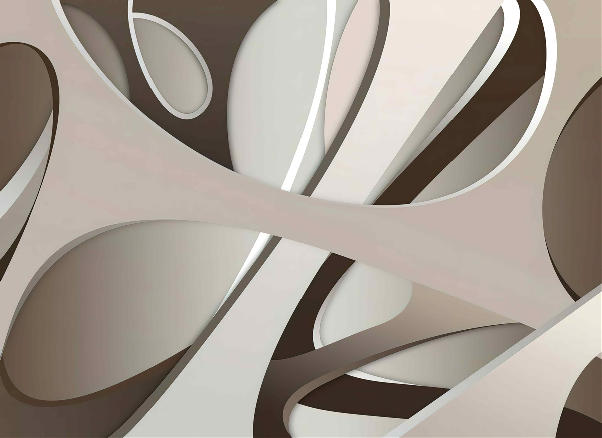 Fotobehang heldere abstracte vorm