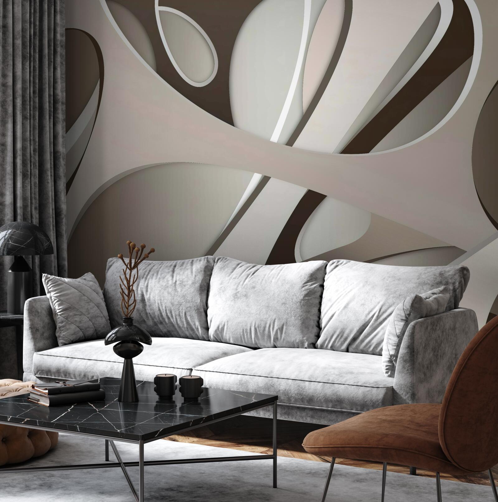 Fotobehang heldere abstracte vorm