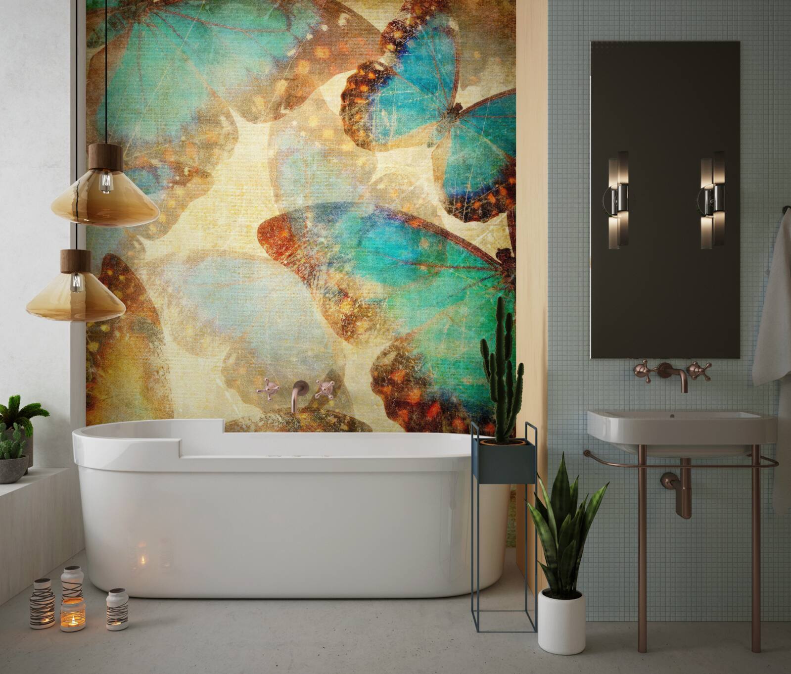 Fotobehang grote motten