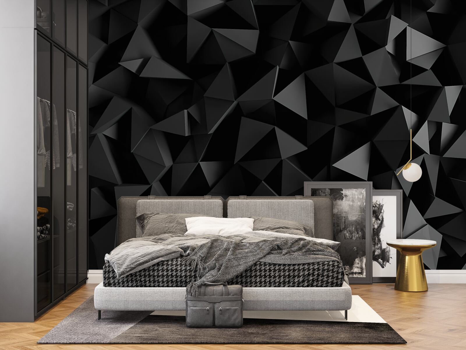 Fotobehang compositie van geometrische vormen