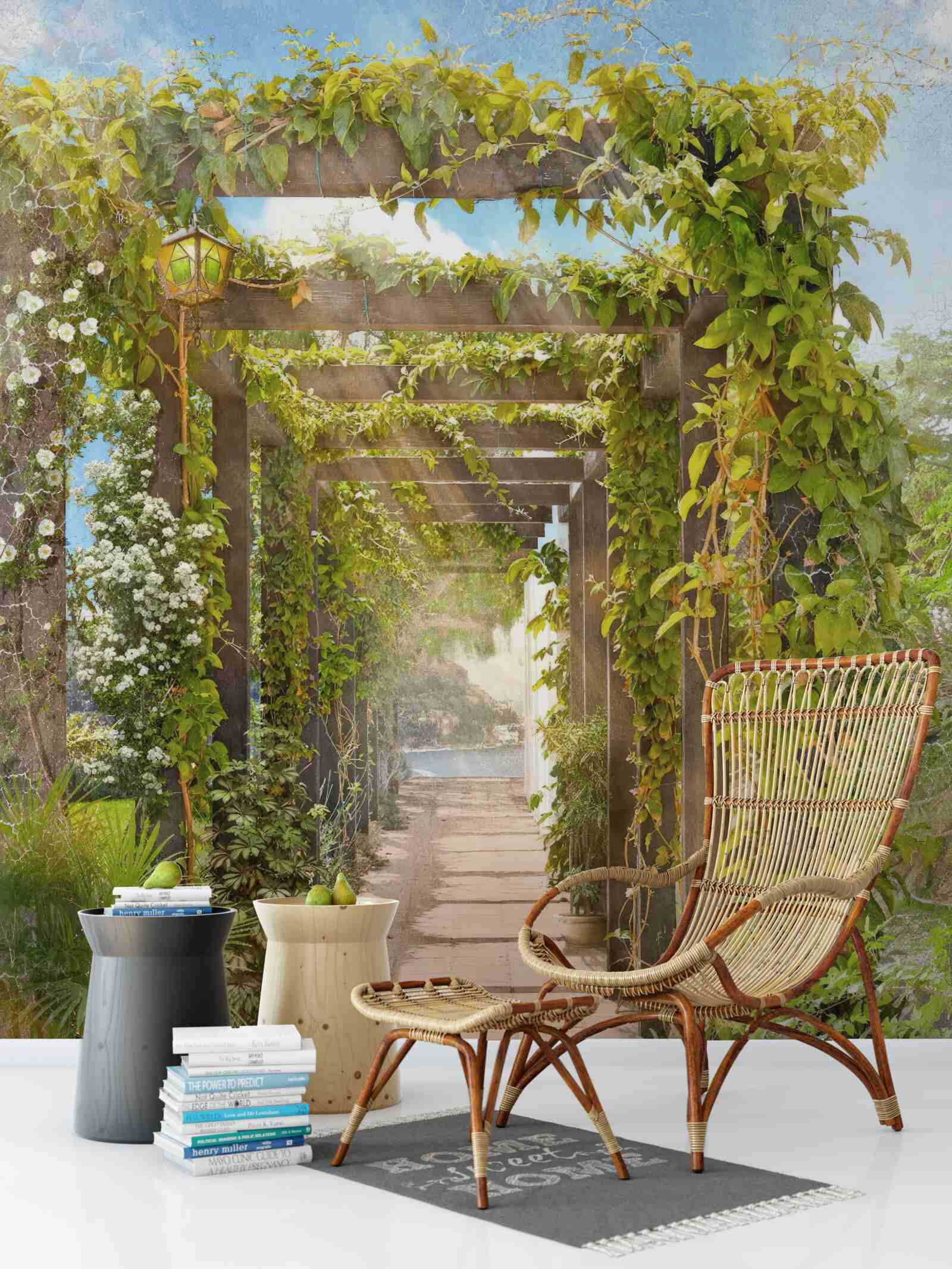 Fotobehang een wirwar van groen oversteken