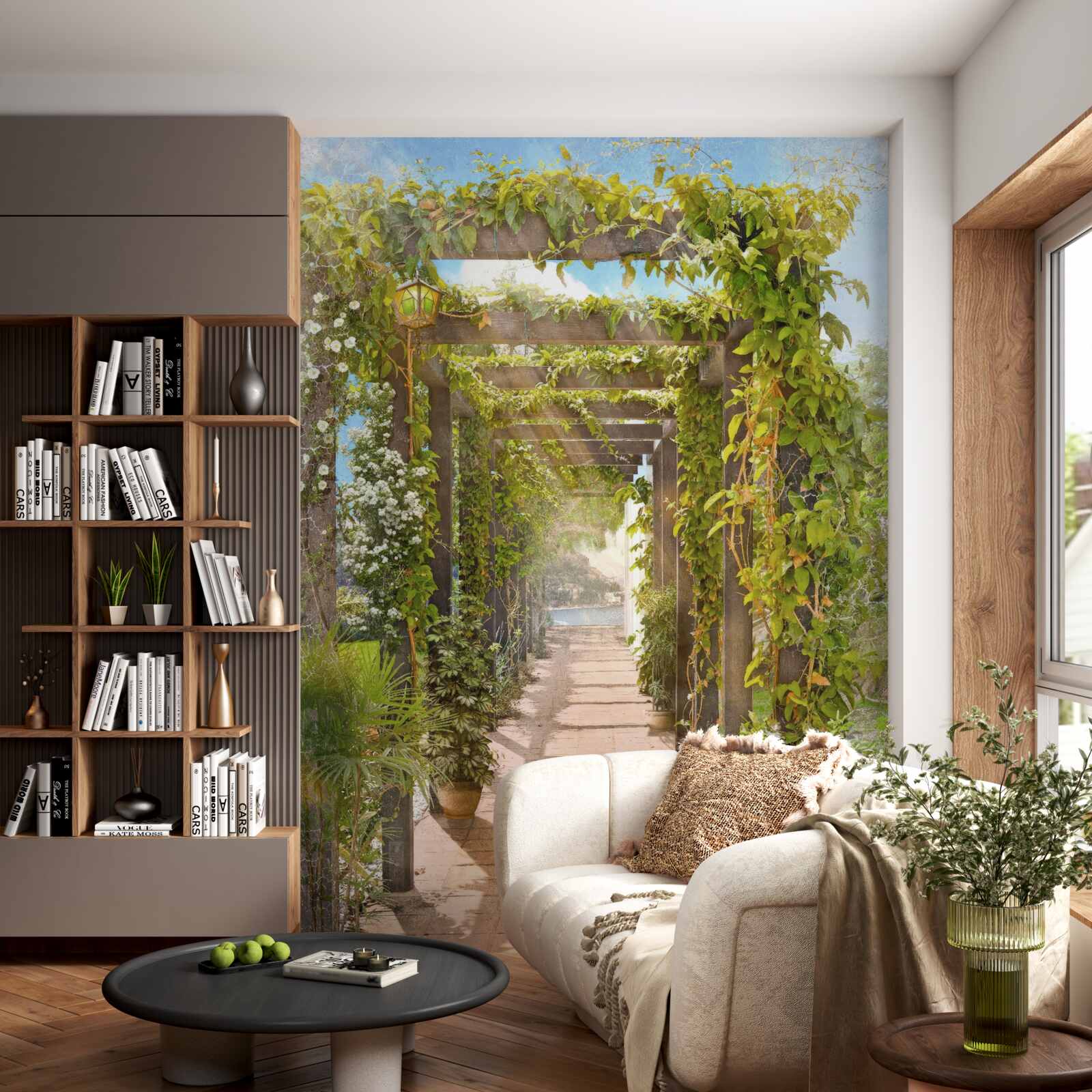 Fotobehang een wirwar van groen oversteken