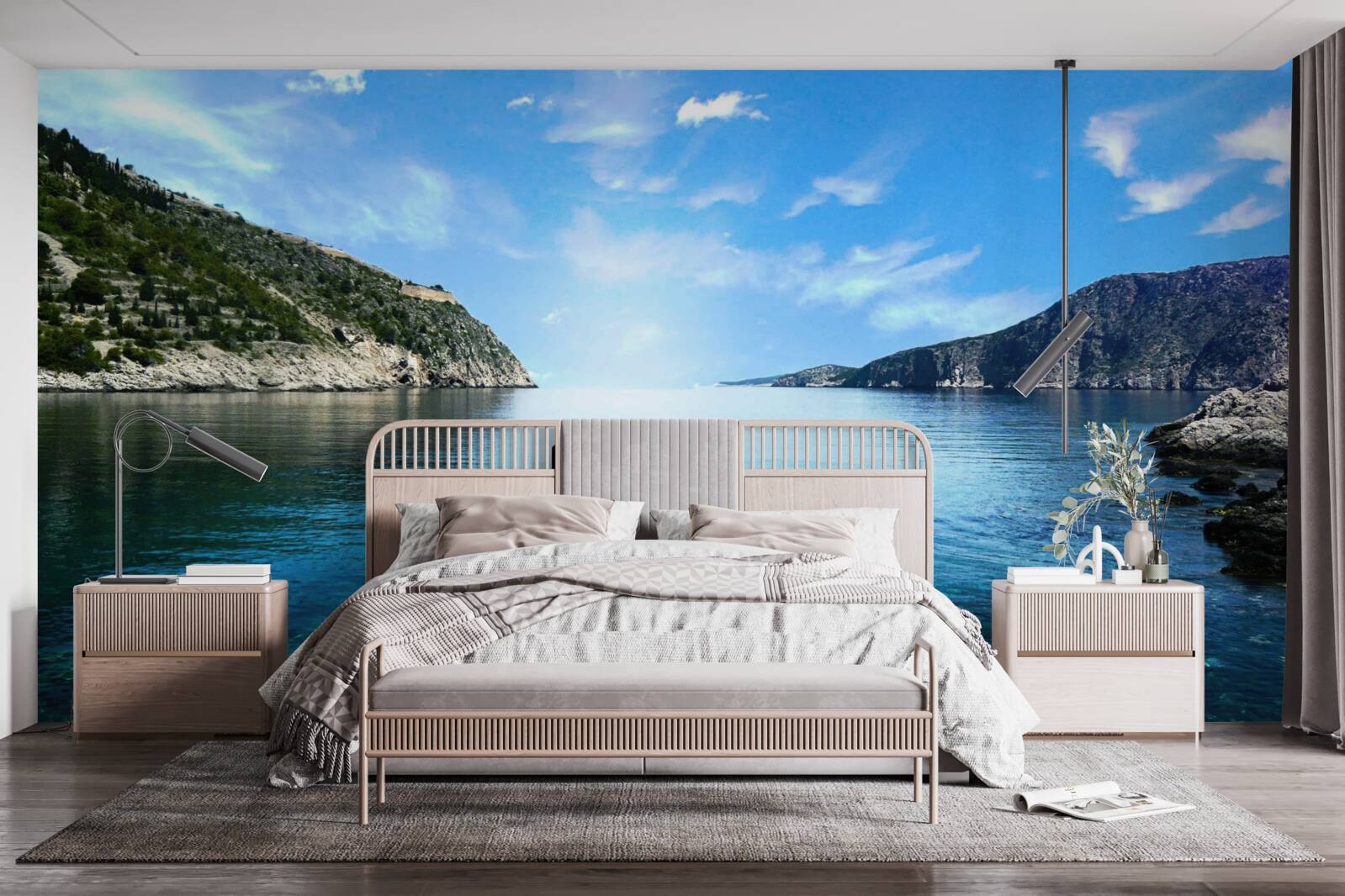 Fotobehang doorgang naar het water