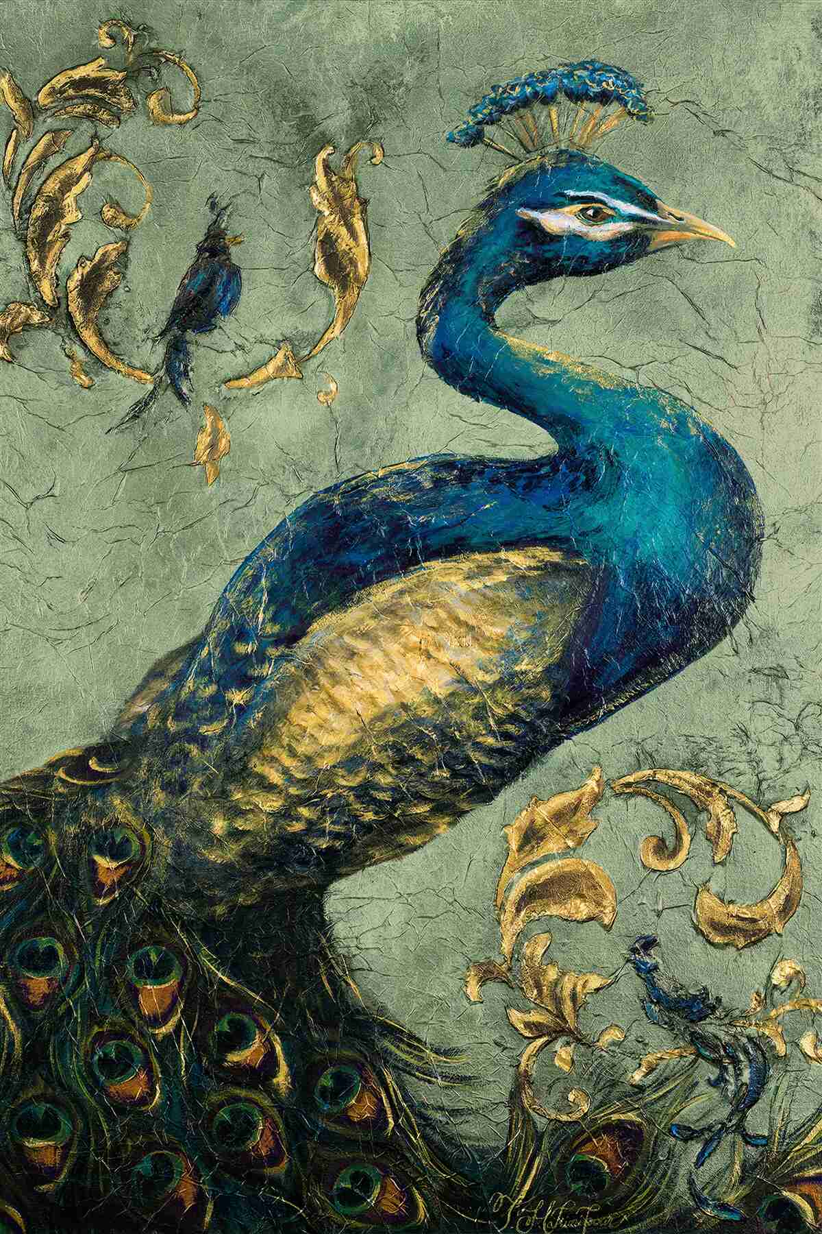 Fotobehang verbazingwekkend mooie pauw