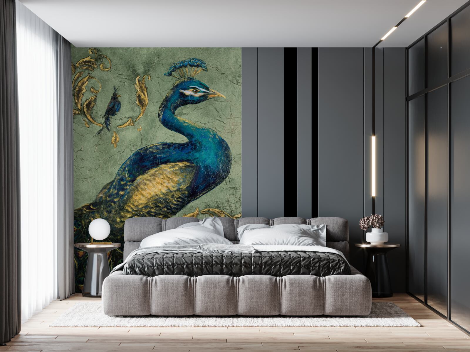 Fotobehang verbazingwekkend mooie pauw