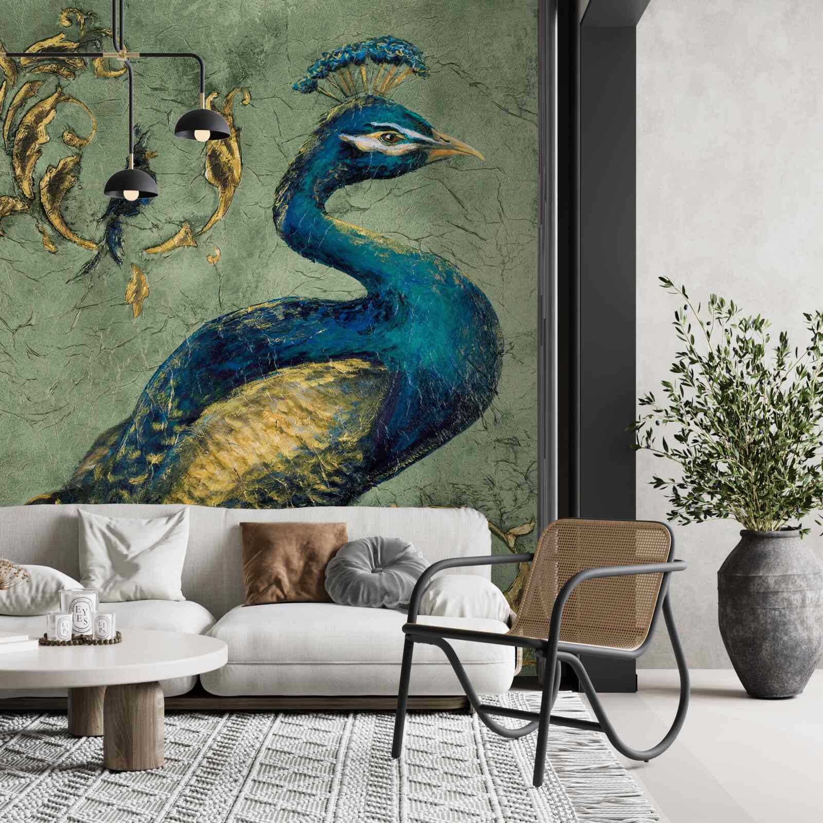 Fotobehang verbazingwekkend mooie pauw