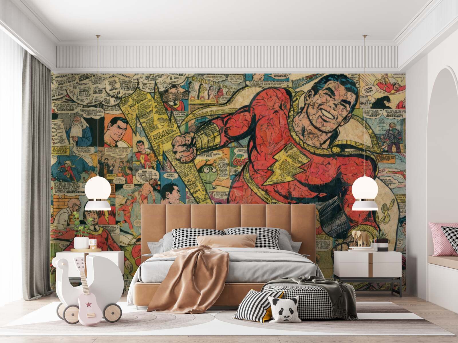 Fotobehang fragmenten uit stripverhalen