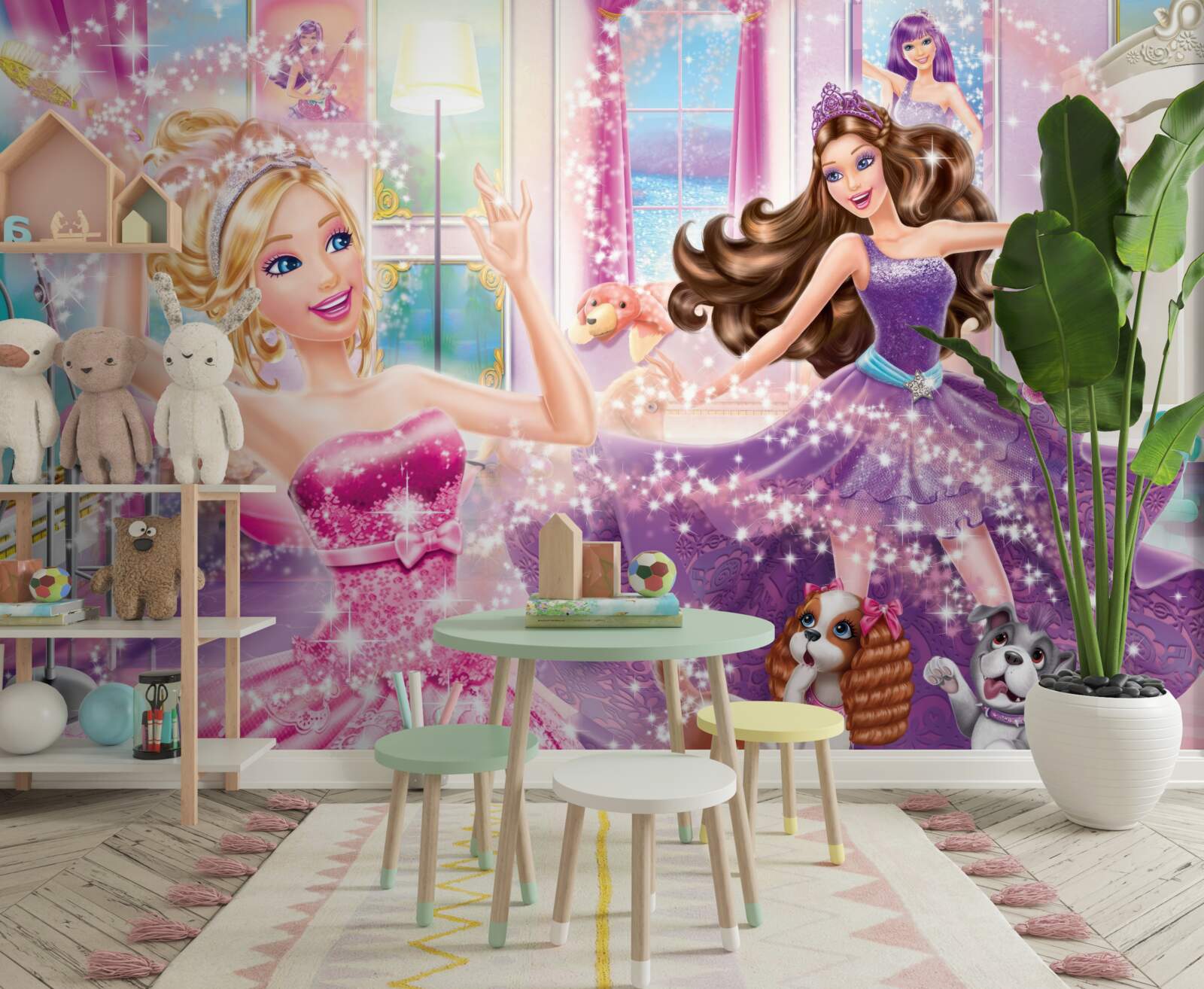 Fotobehang dansende prinsessen