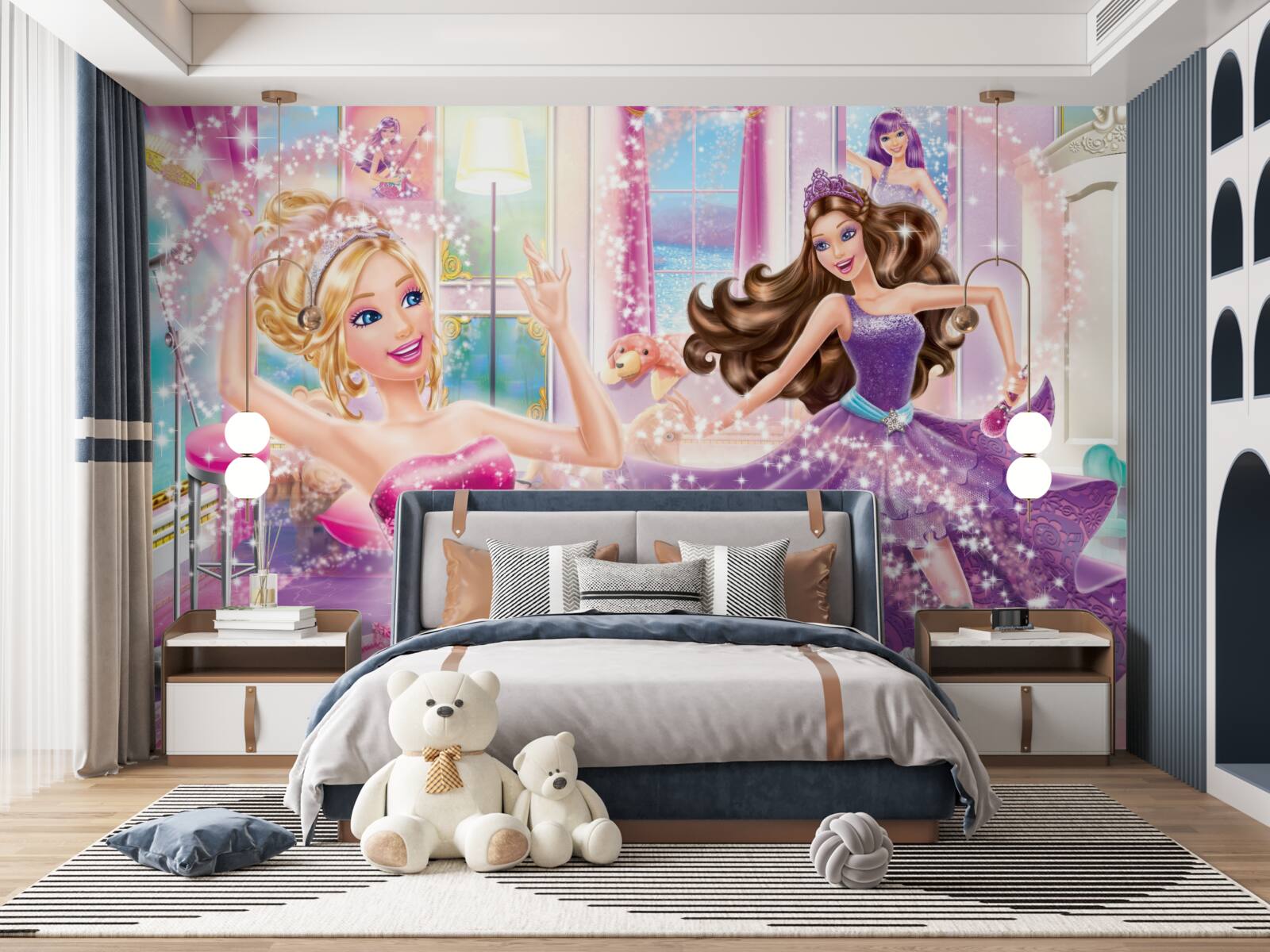 Fotobehang dansende prinsessen