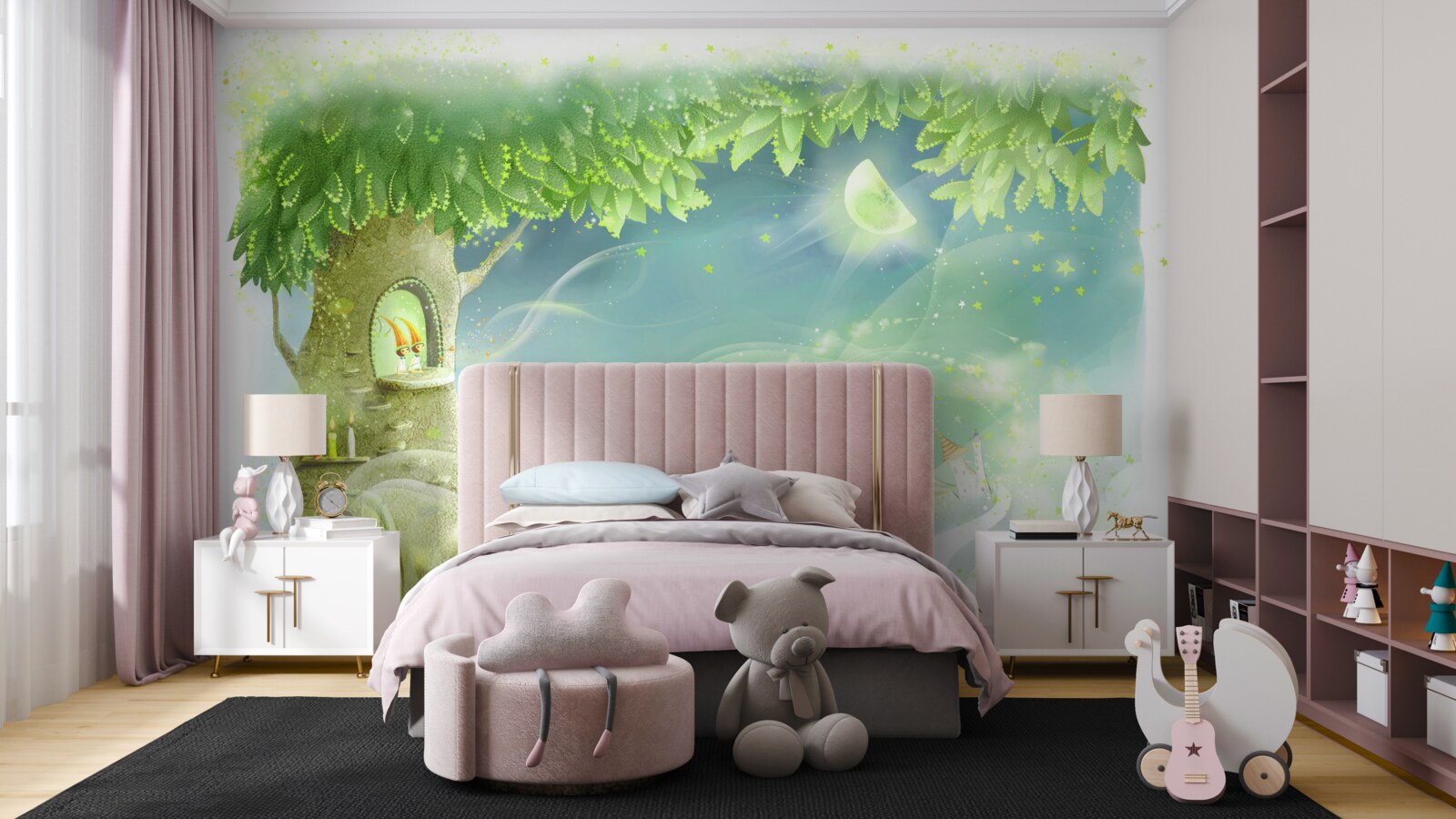 Fotobehang boomhut voor je huisdier