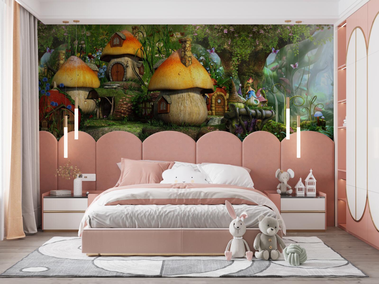 Fotobehang sprookjesdorp