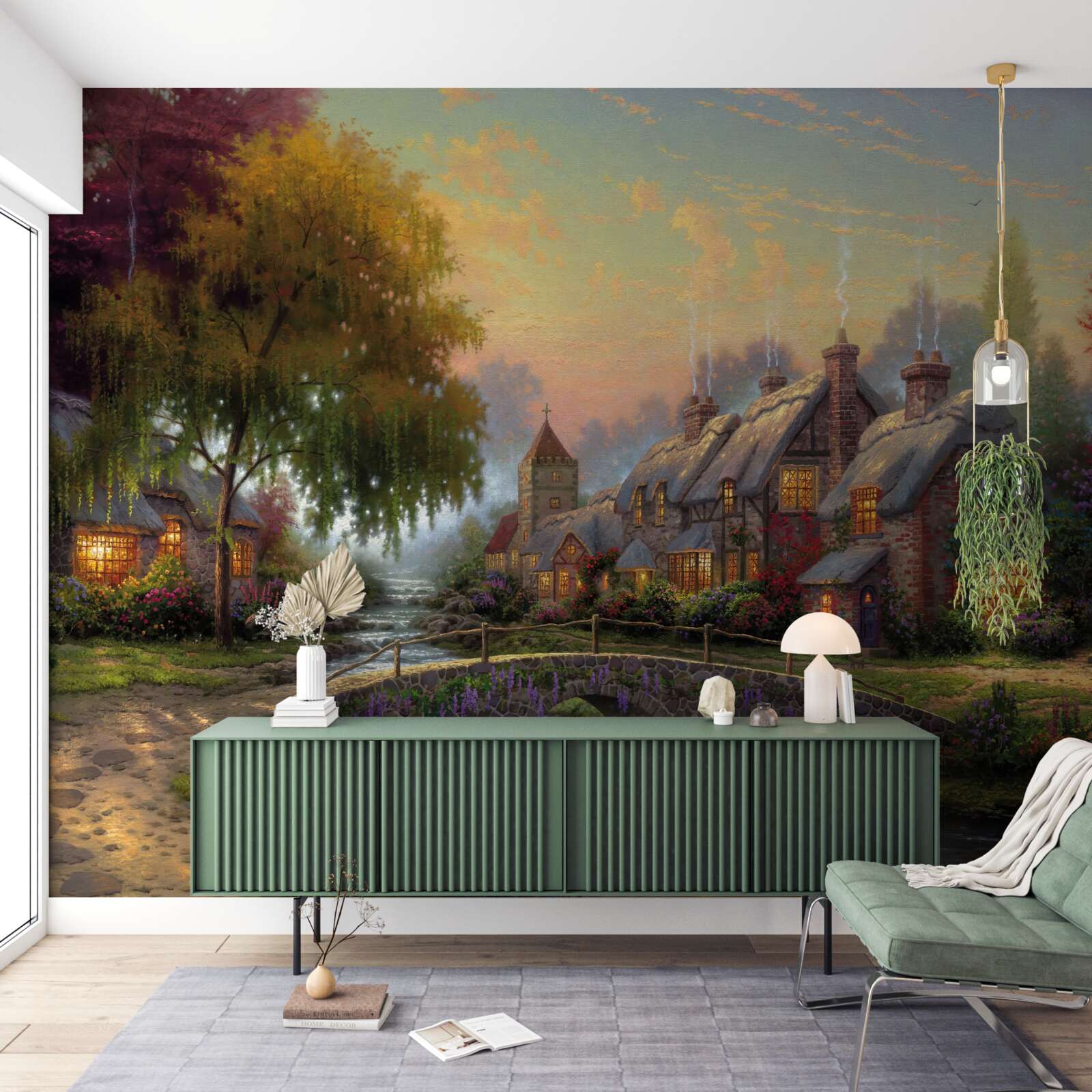 Fotobehang ruraal landschap