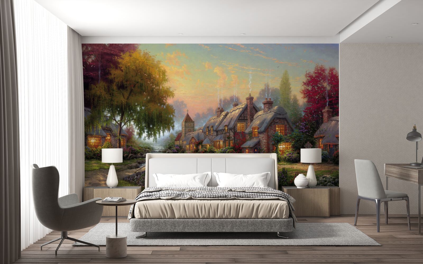 Fotobehang ruraal landschap