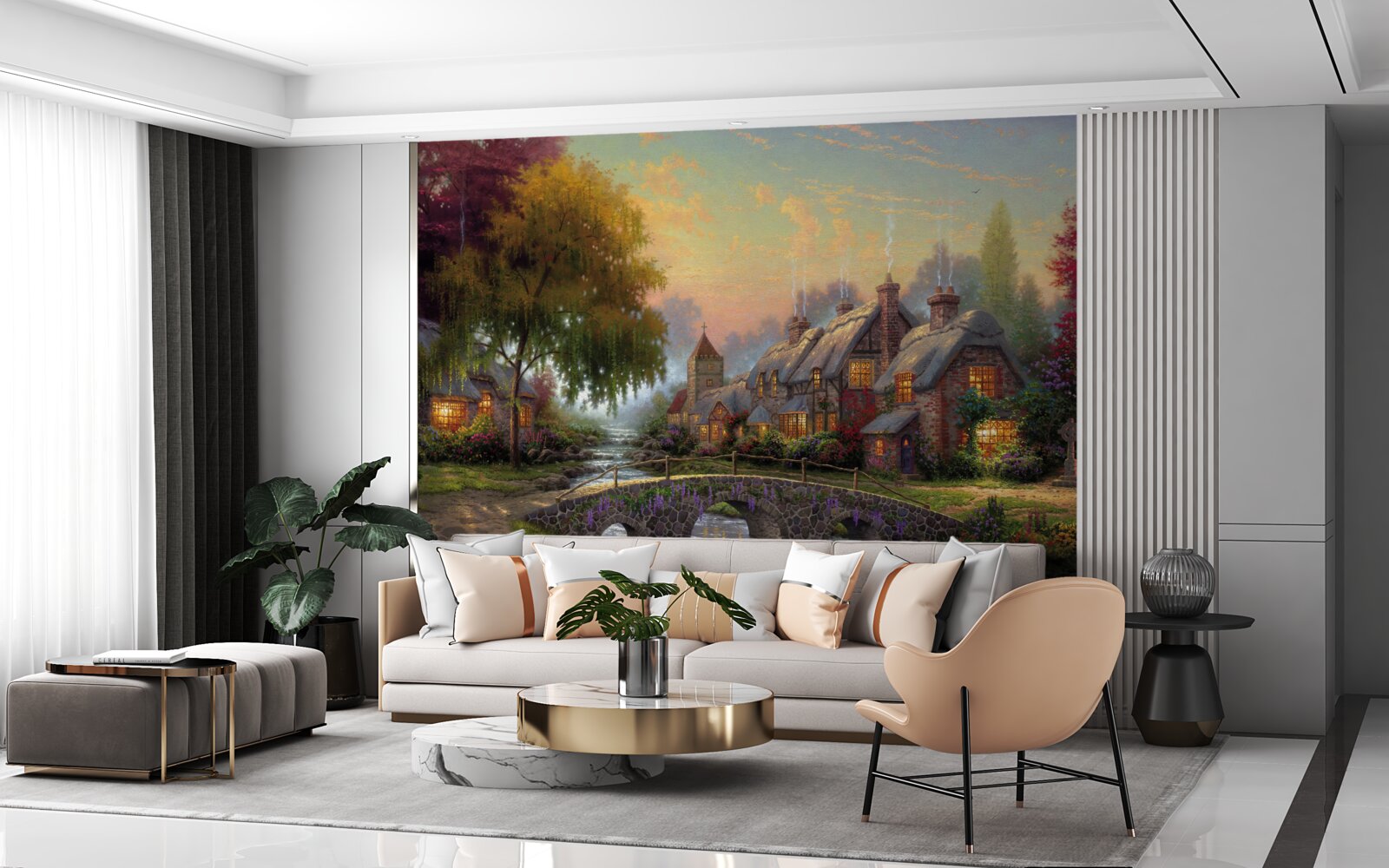 Fotobehang ruraal landschap