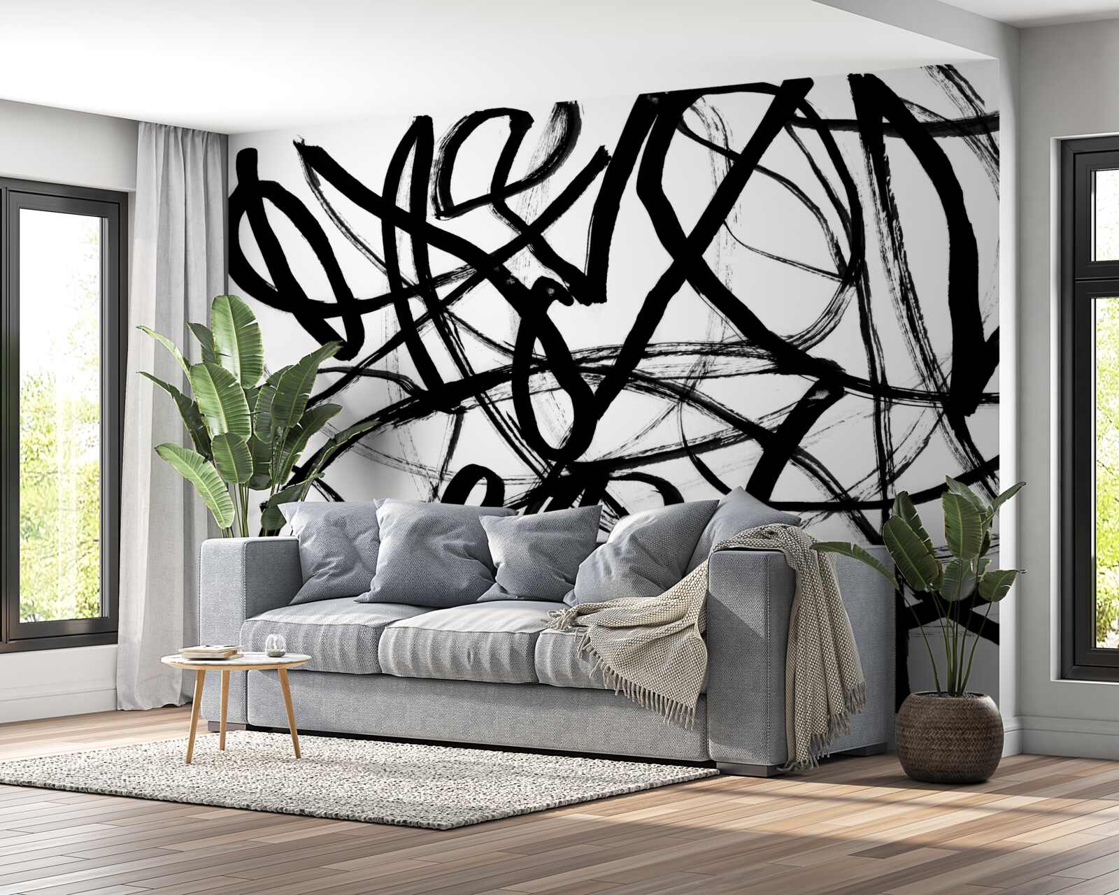 Fotobehang donkere draaikolken