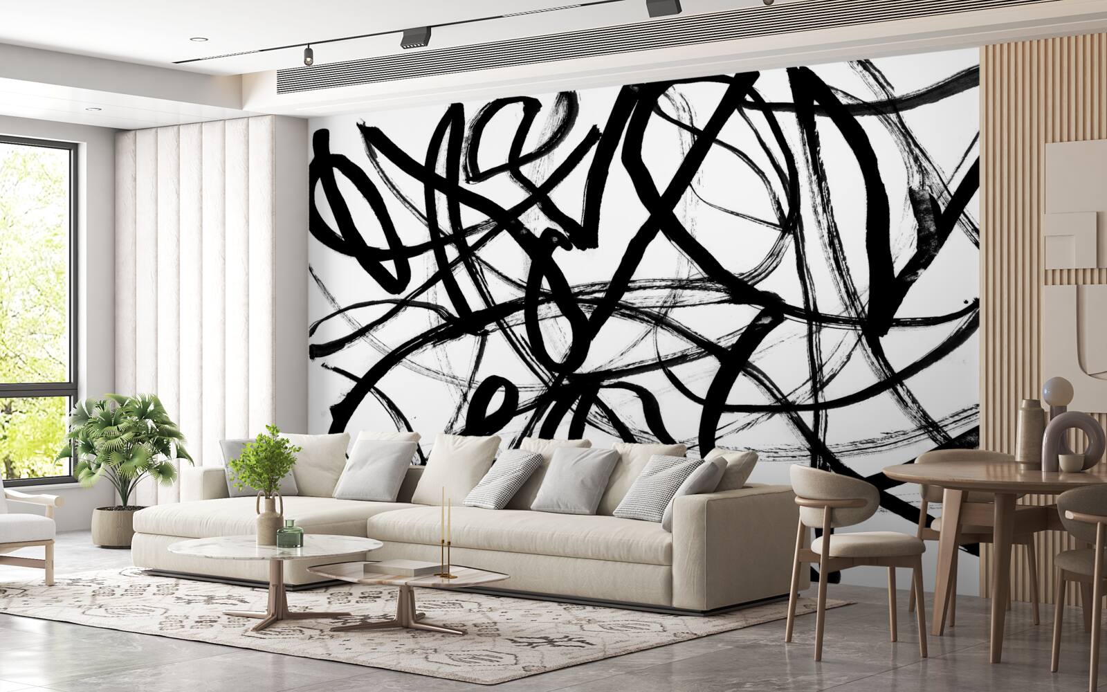 Fotobehang donkere draaikolken