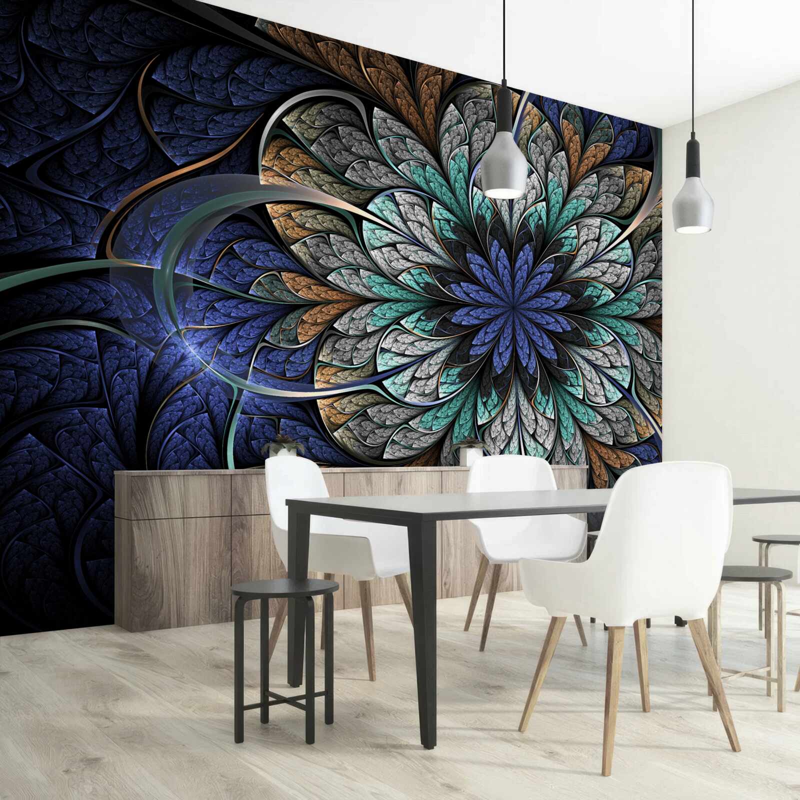 Fotobehang majestueuze mysterieuze bloem