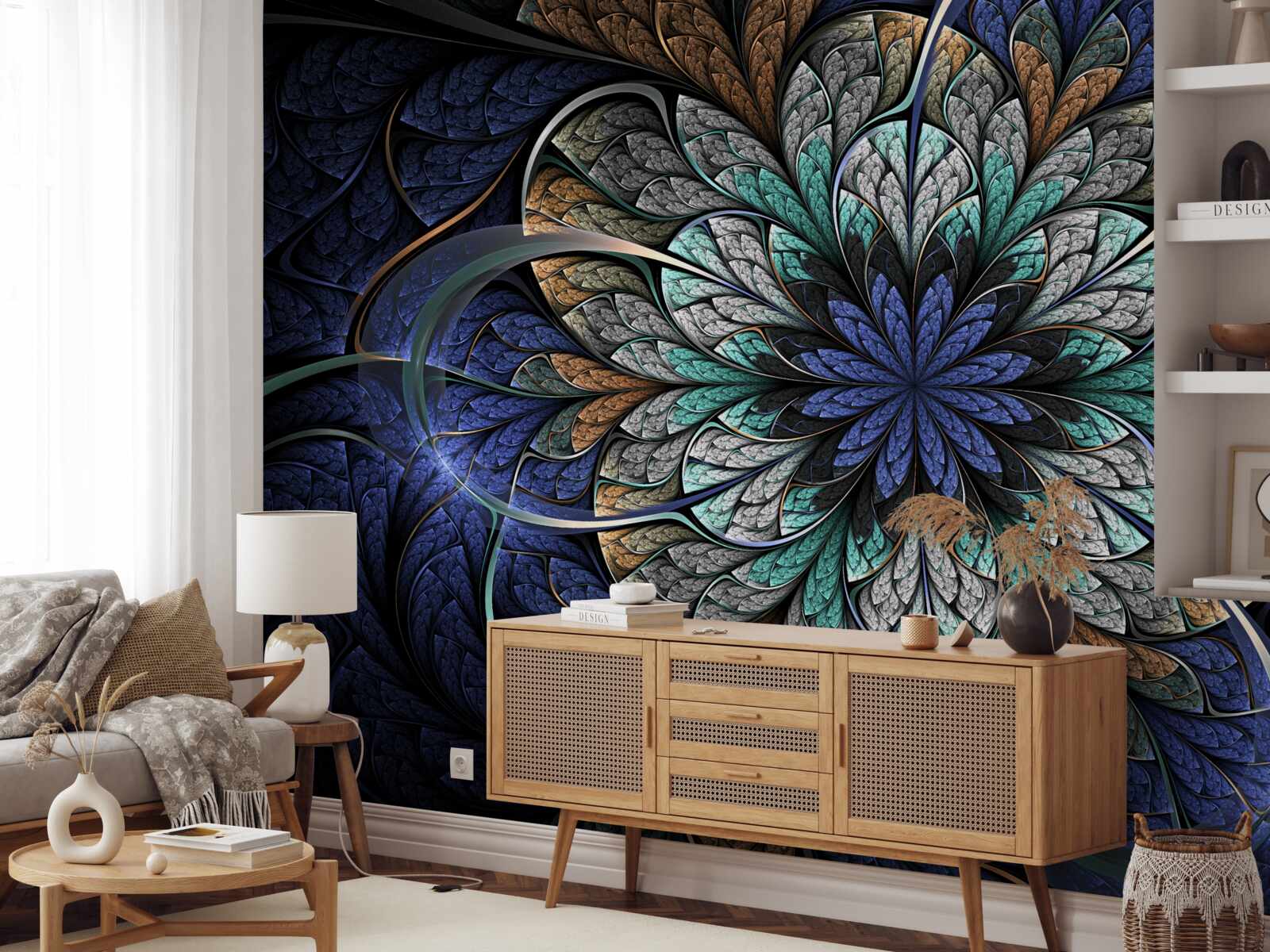 Fotobehang majestueuze mysterieuze bloem