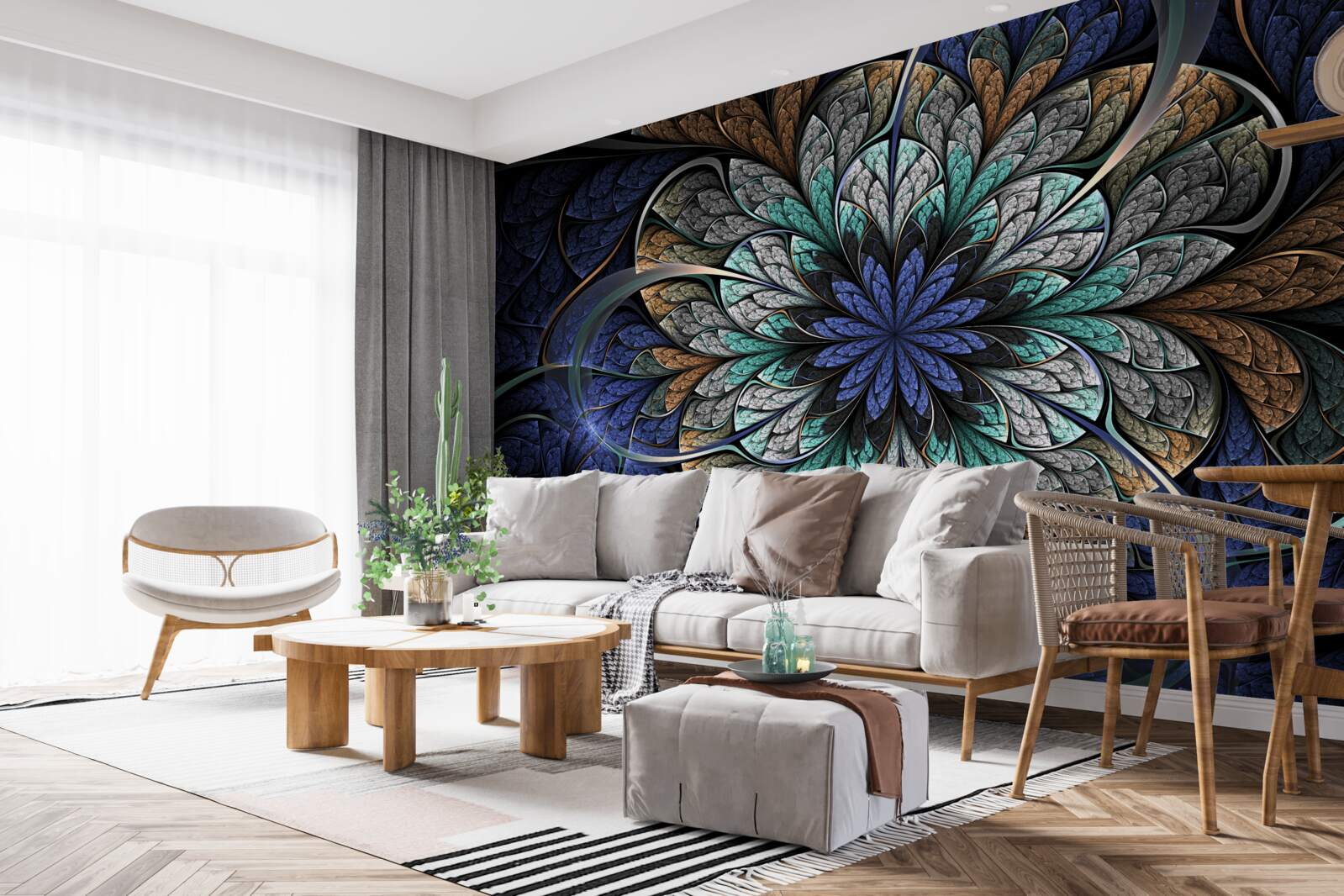 Fotobehang majestueuze mysterieuze bloem