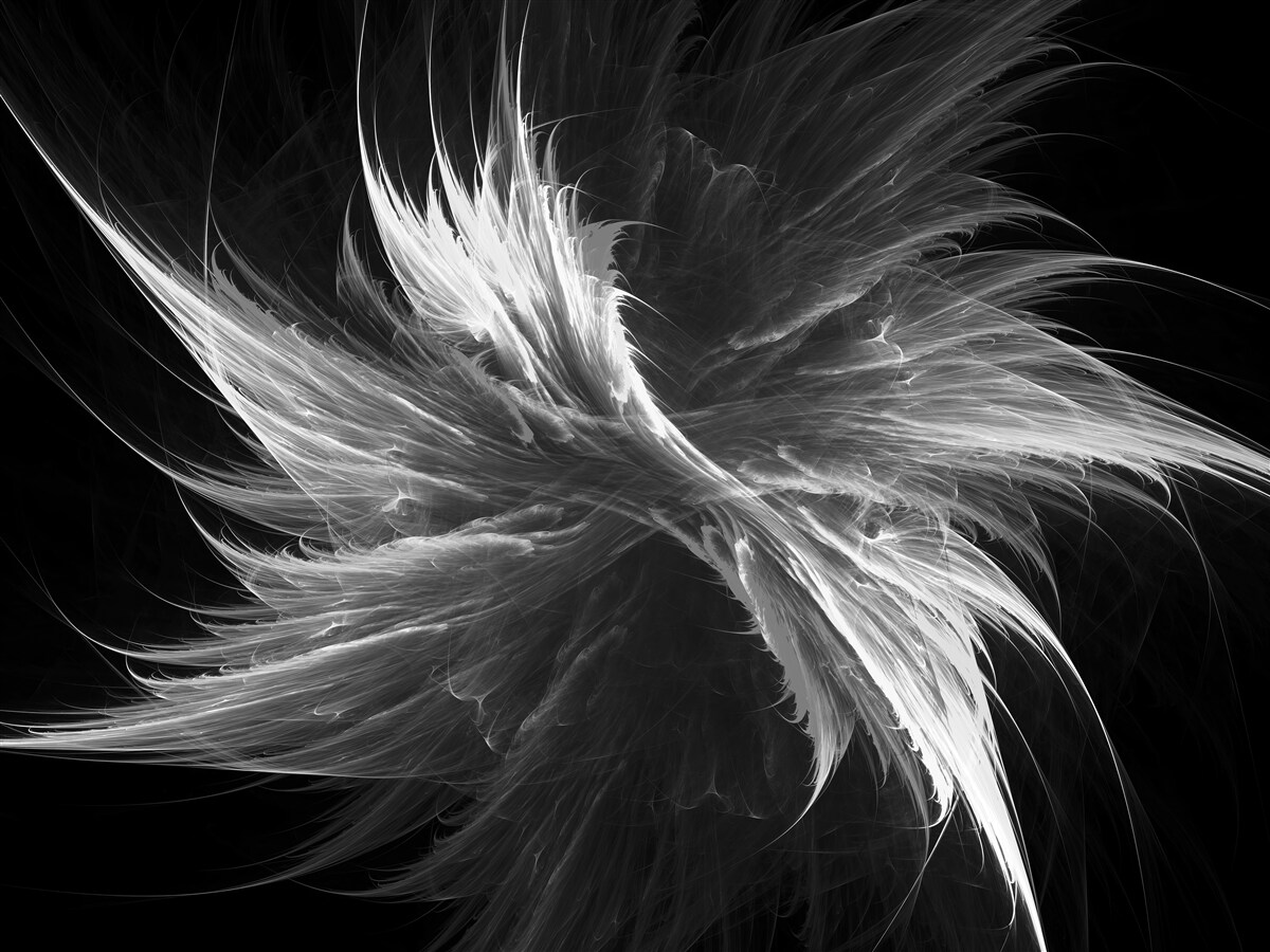 Fotobehang zwarte achtergrond met oogverblindende vlekken