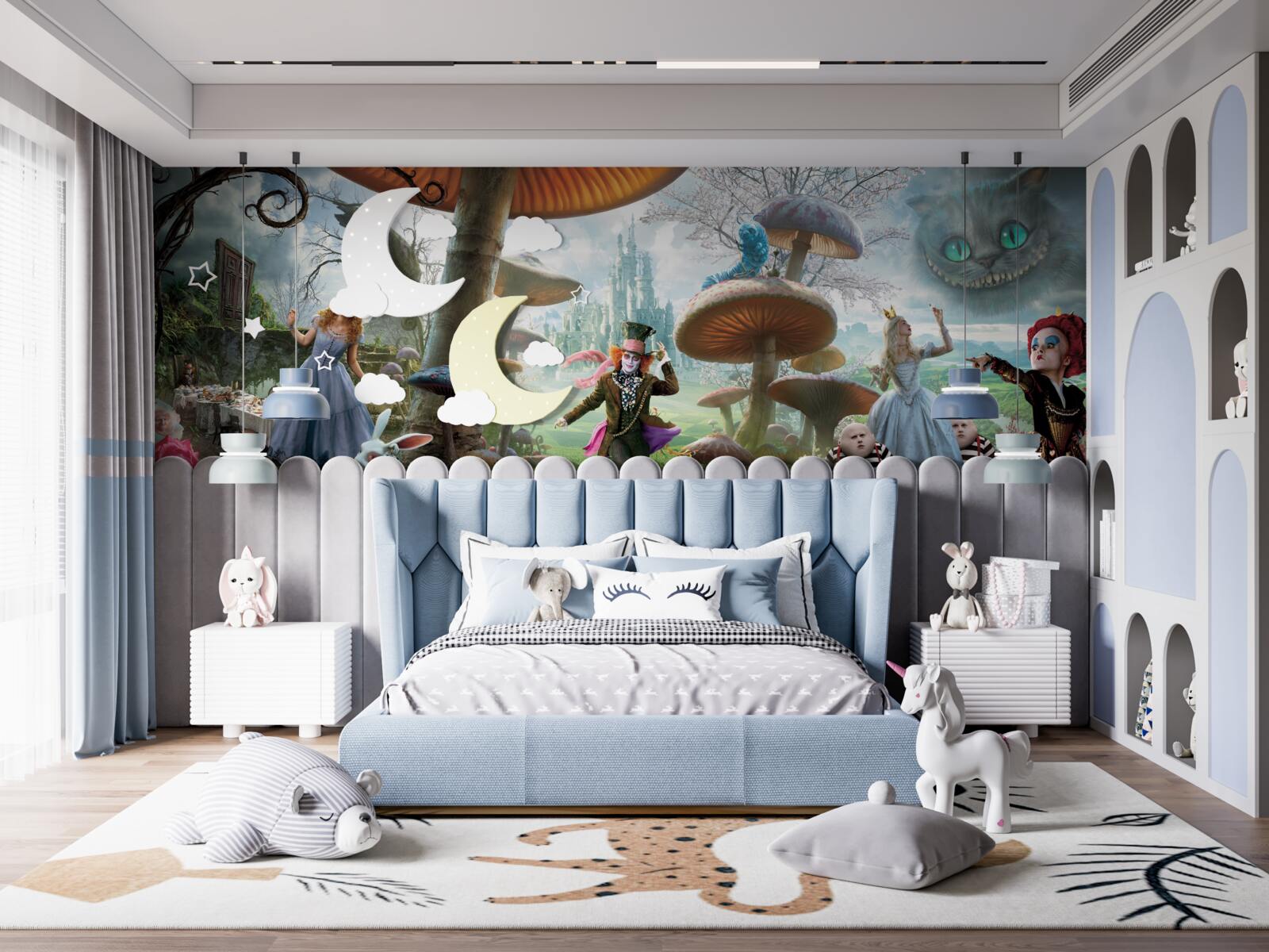 Fotobehang personages uit "alice in wonderland