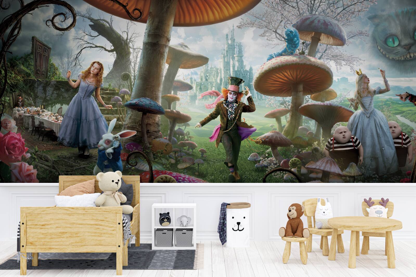 Fotobehang personages uit "alice in wonderland