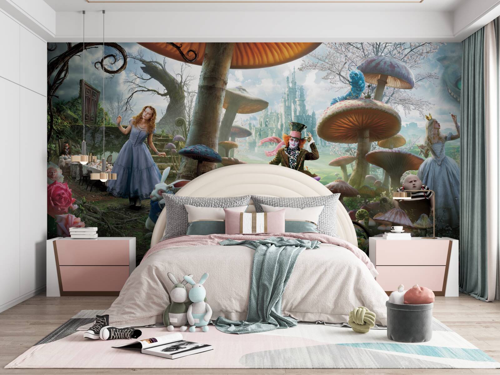 Fotobehang personages uit "alice in wonderland