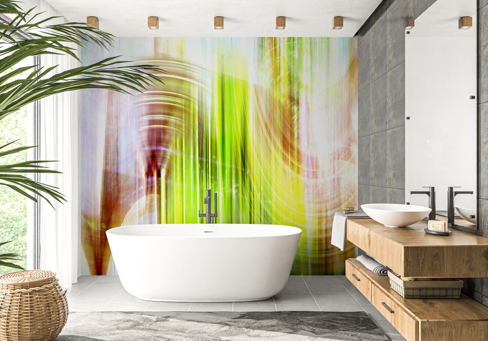 Fotobehang kleurrijke abstractie