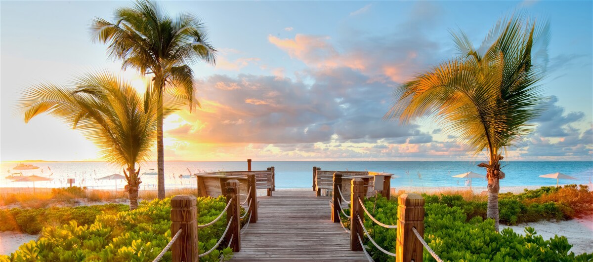 Fotobehang doorgang naar zee