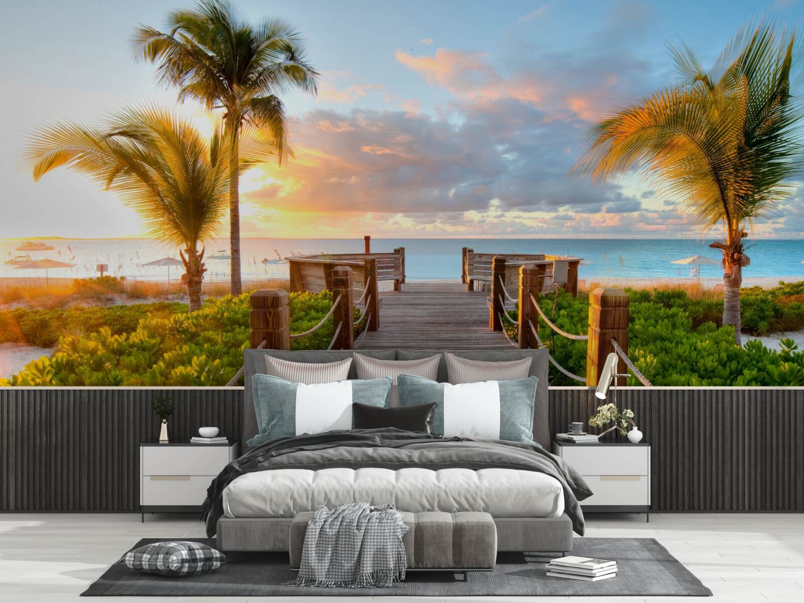 Fotobehang doorgang naar zee