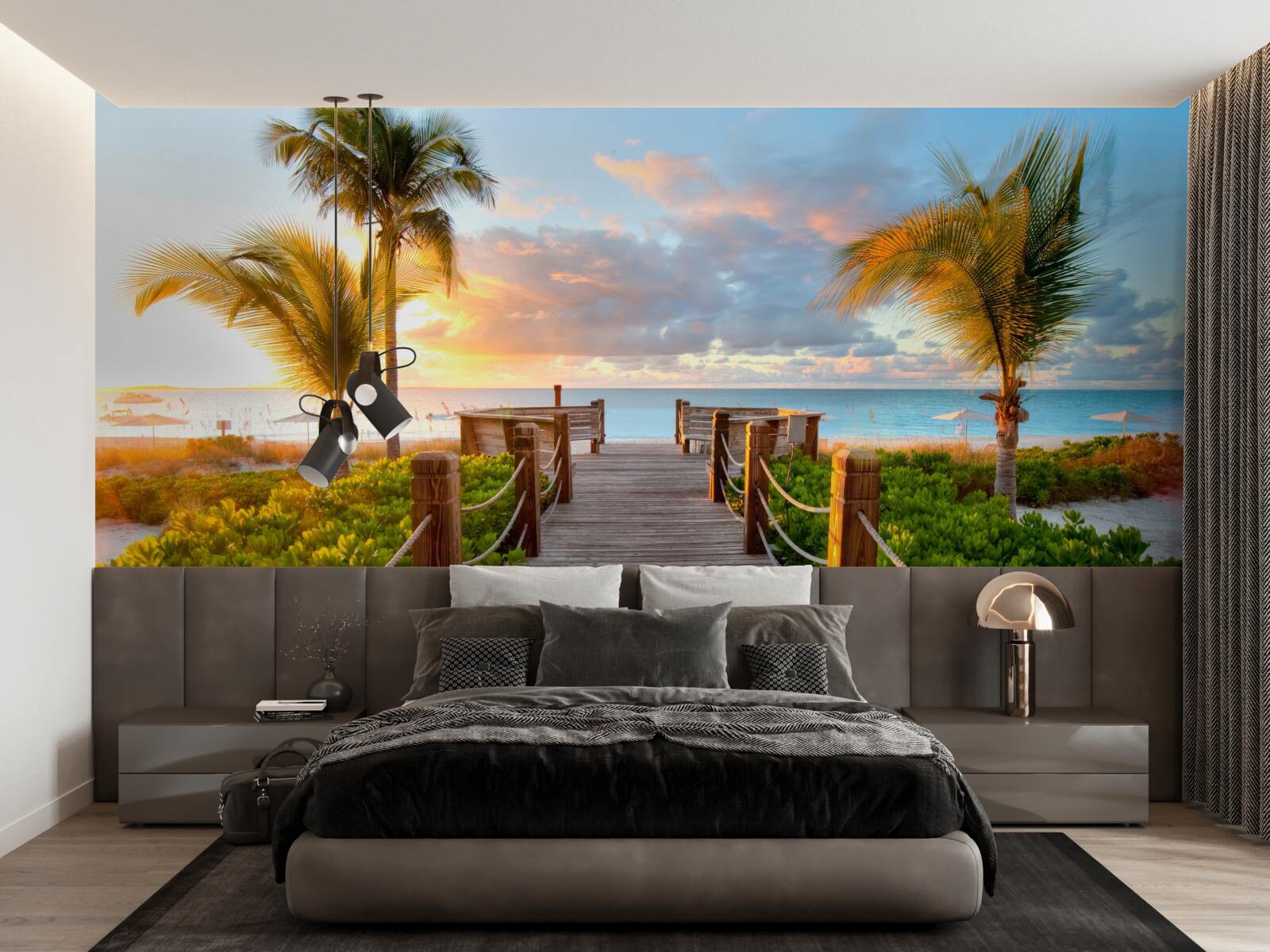 Fotobehang doorgang naar zee