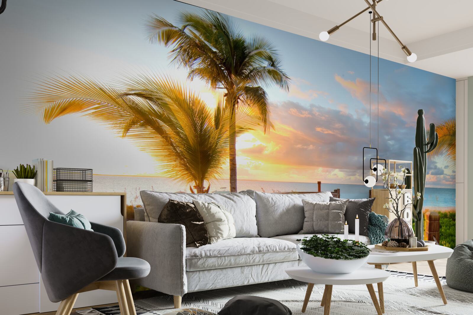 Fotobehang doorgang naar zee