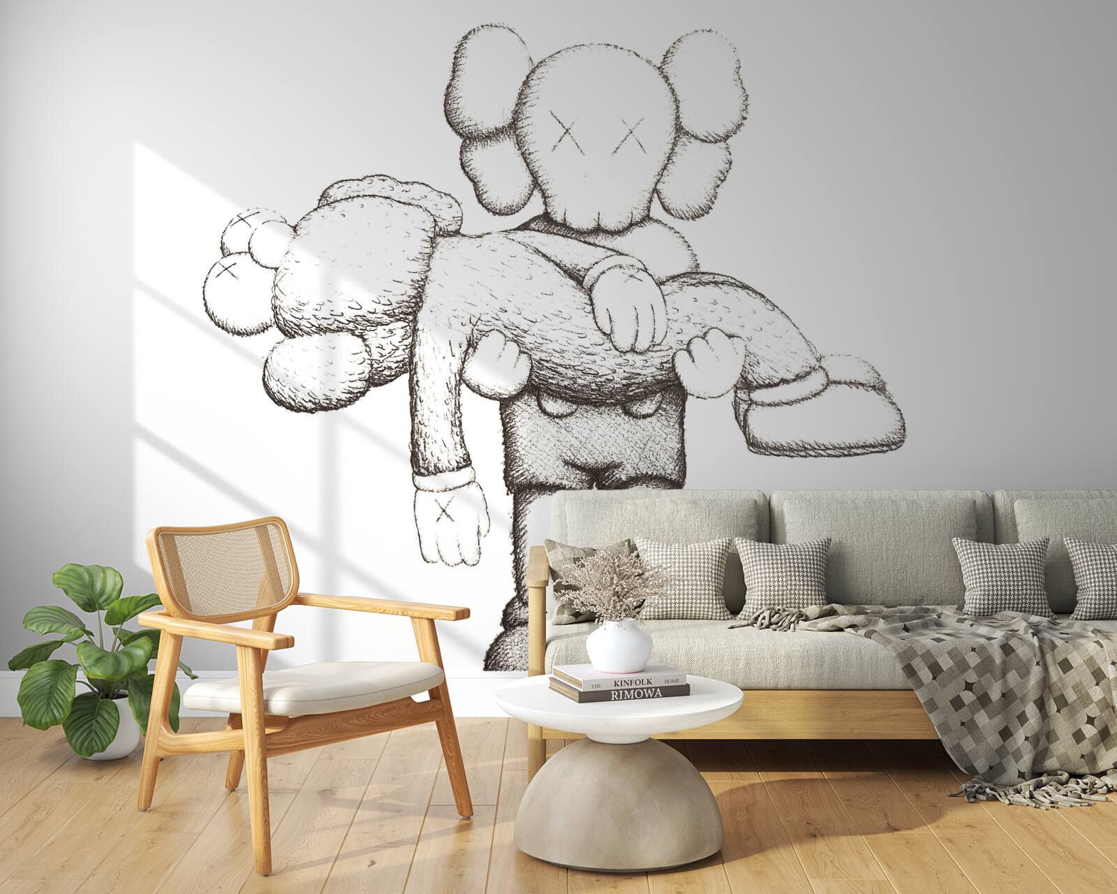 Fotobehang ongewone wezens die zich voordoen als mensen