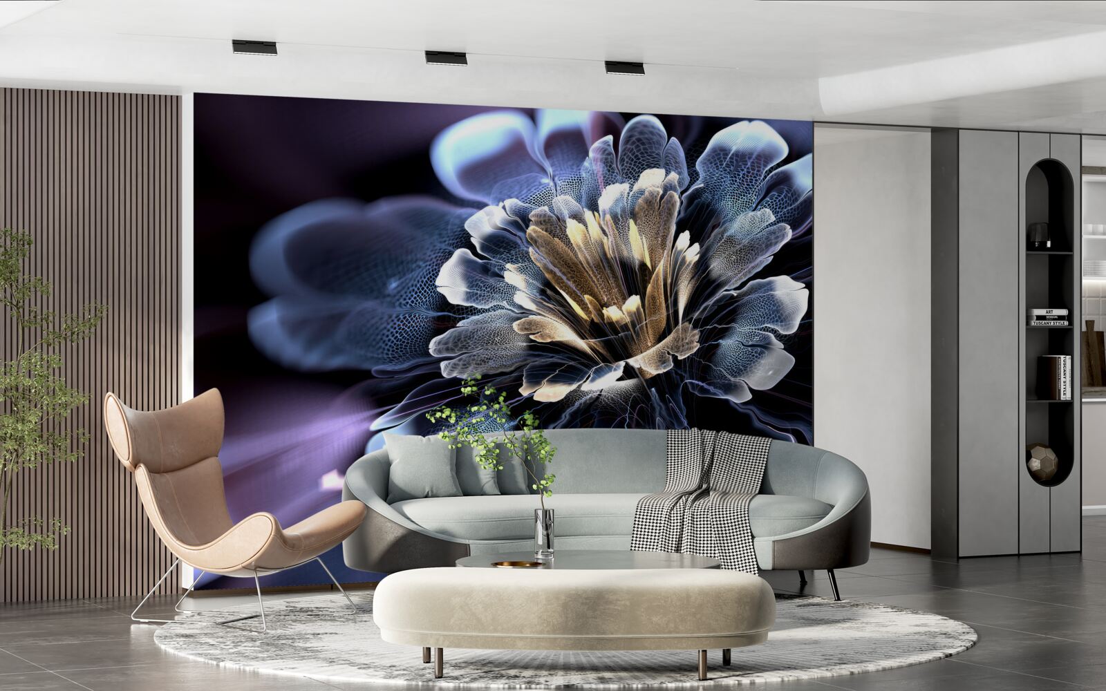 Fotobehang grote exotische bloem