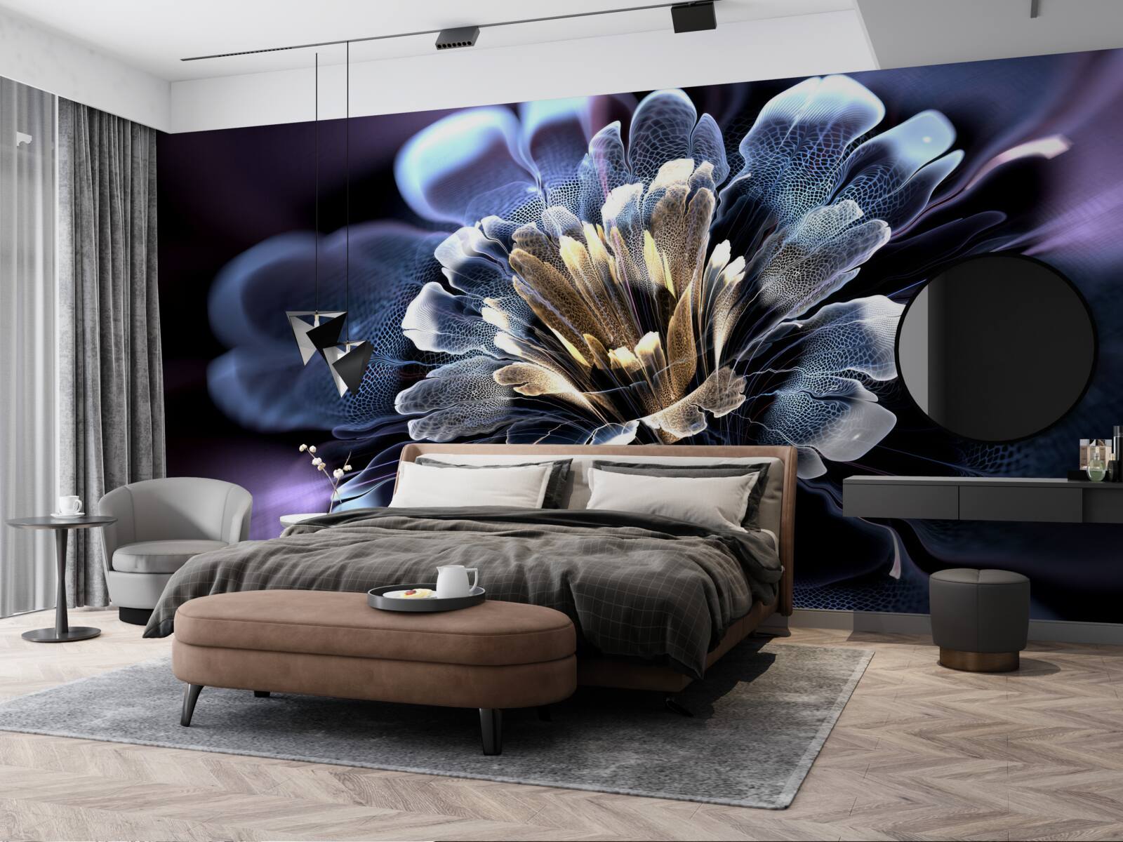 Fotobehang grote exotische bloem