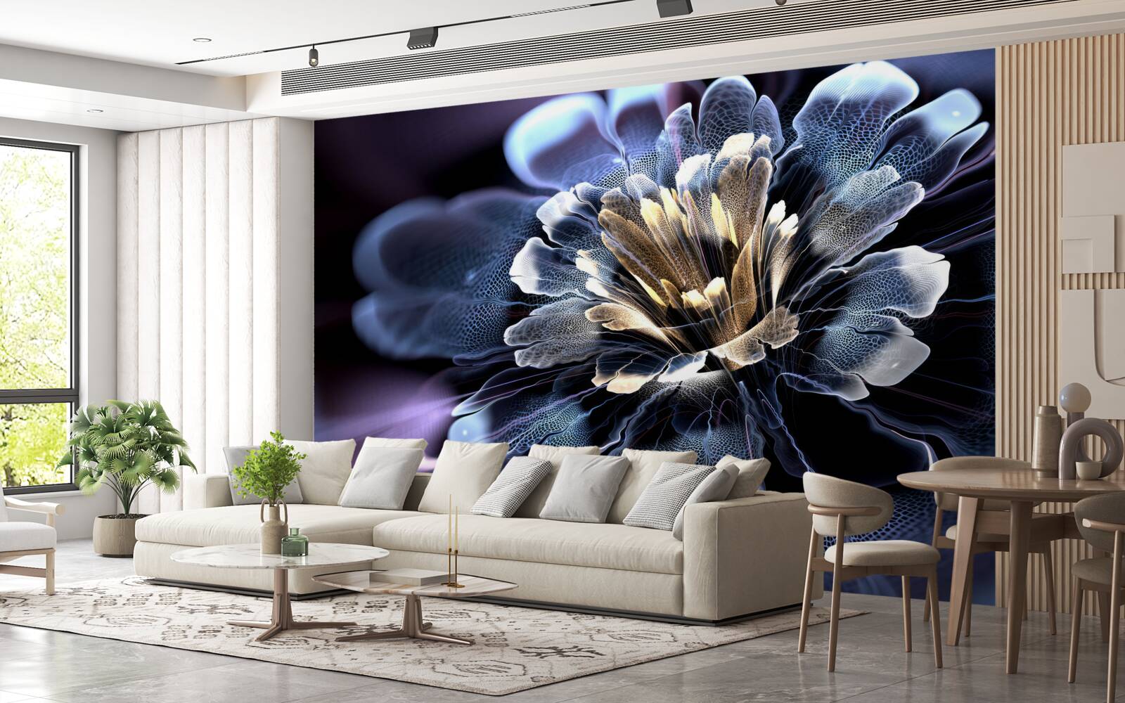 Fotobehang grote exotische bloem