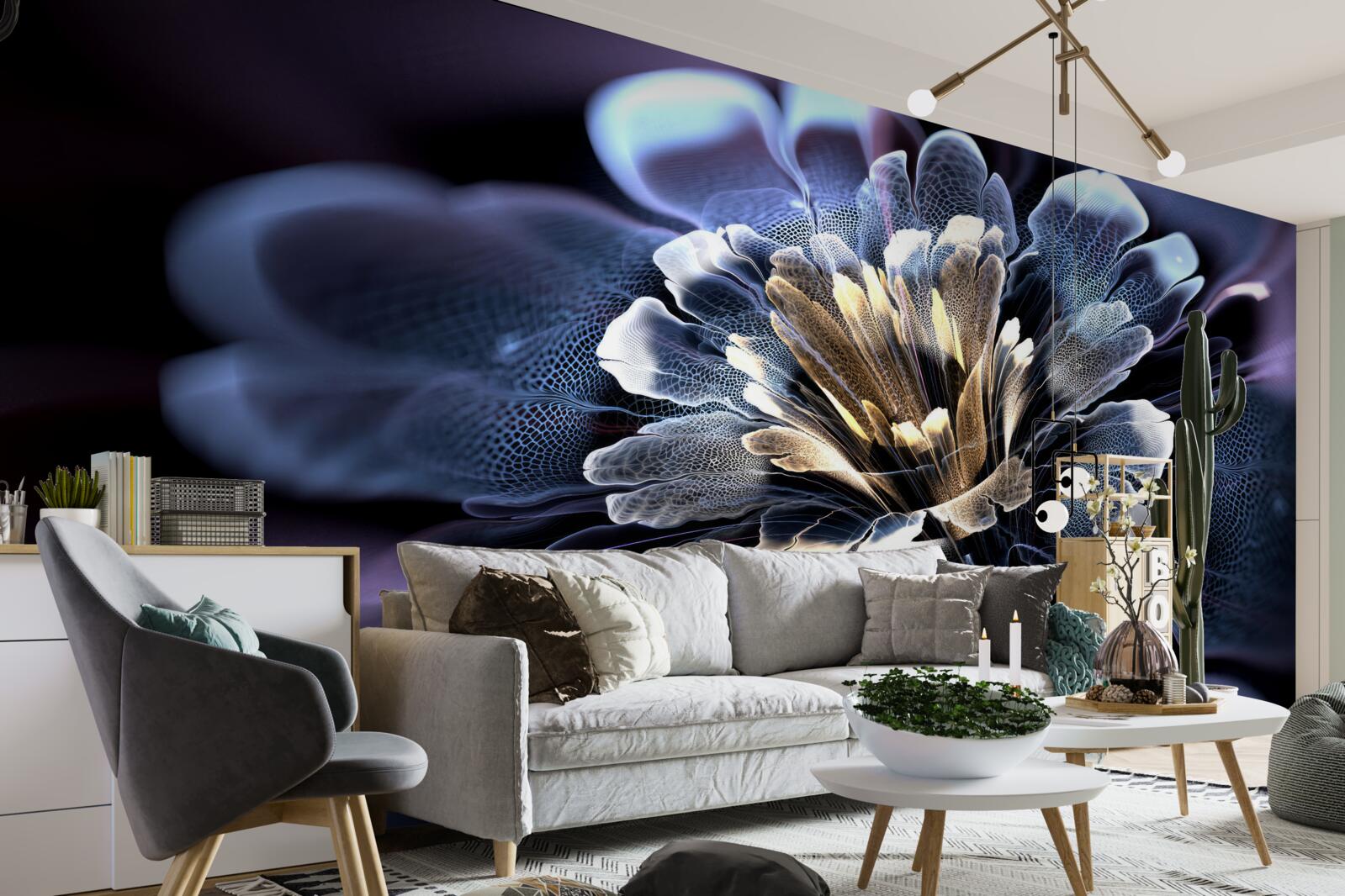 Fotobehang grote exotische bloem